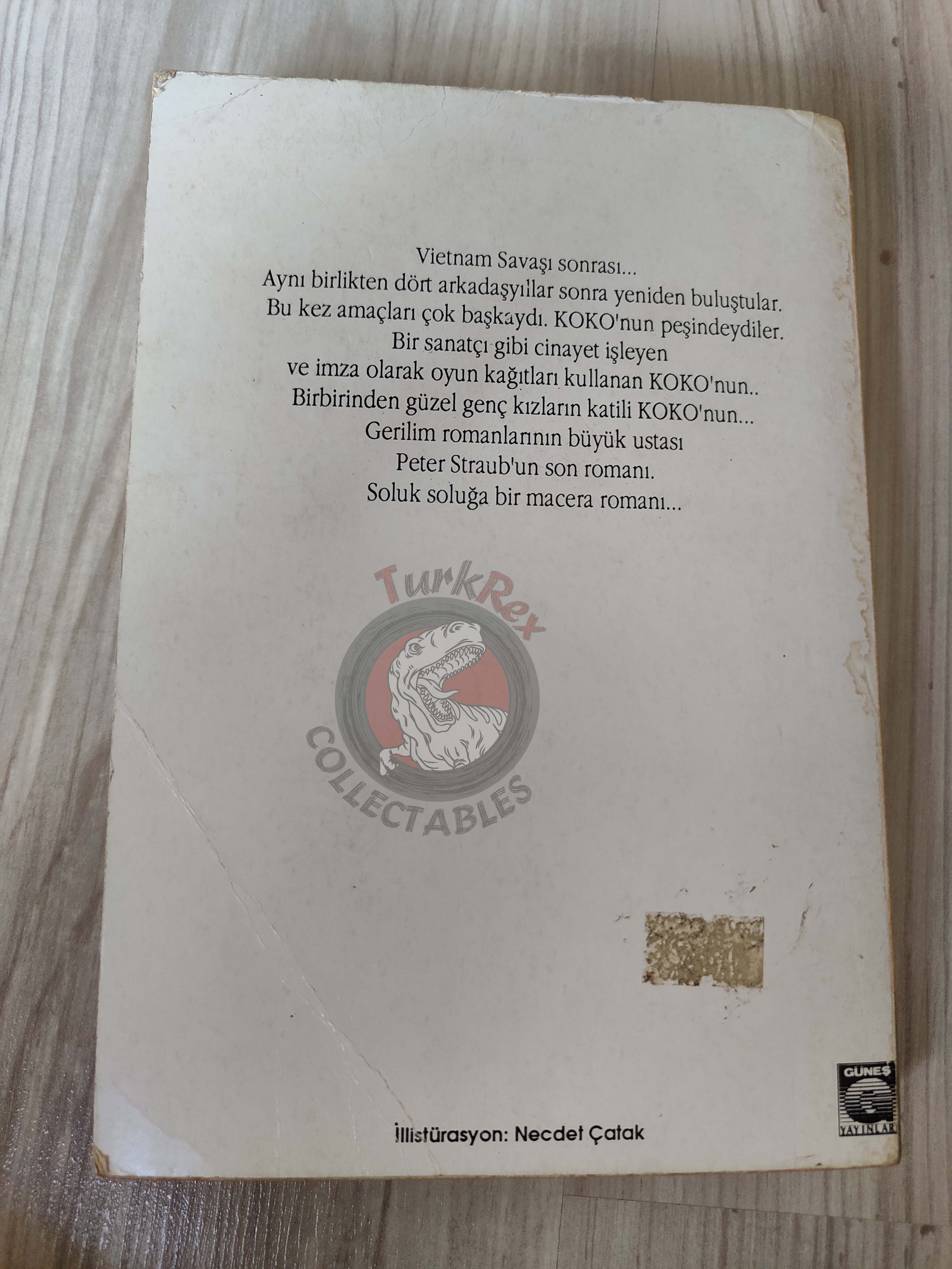 Peter Straub – Koko 1989 1st Turkish Book Turkey