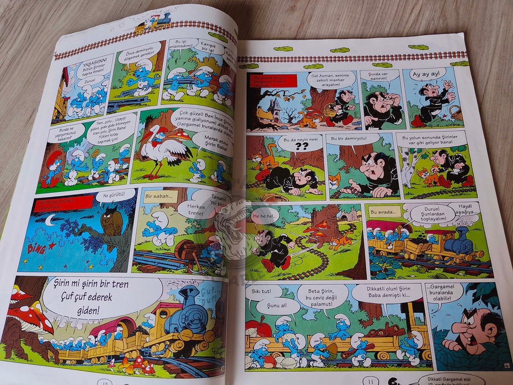 The Smurfs #4 1995 Turkish Comic Magazine Turkey Schtroumpf