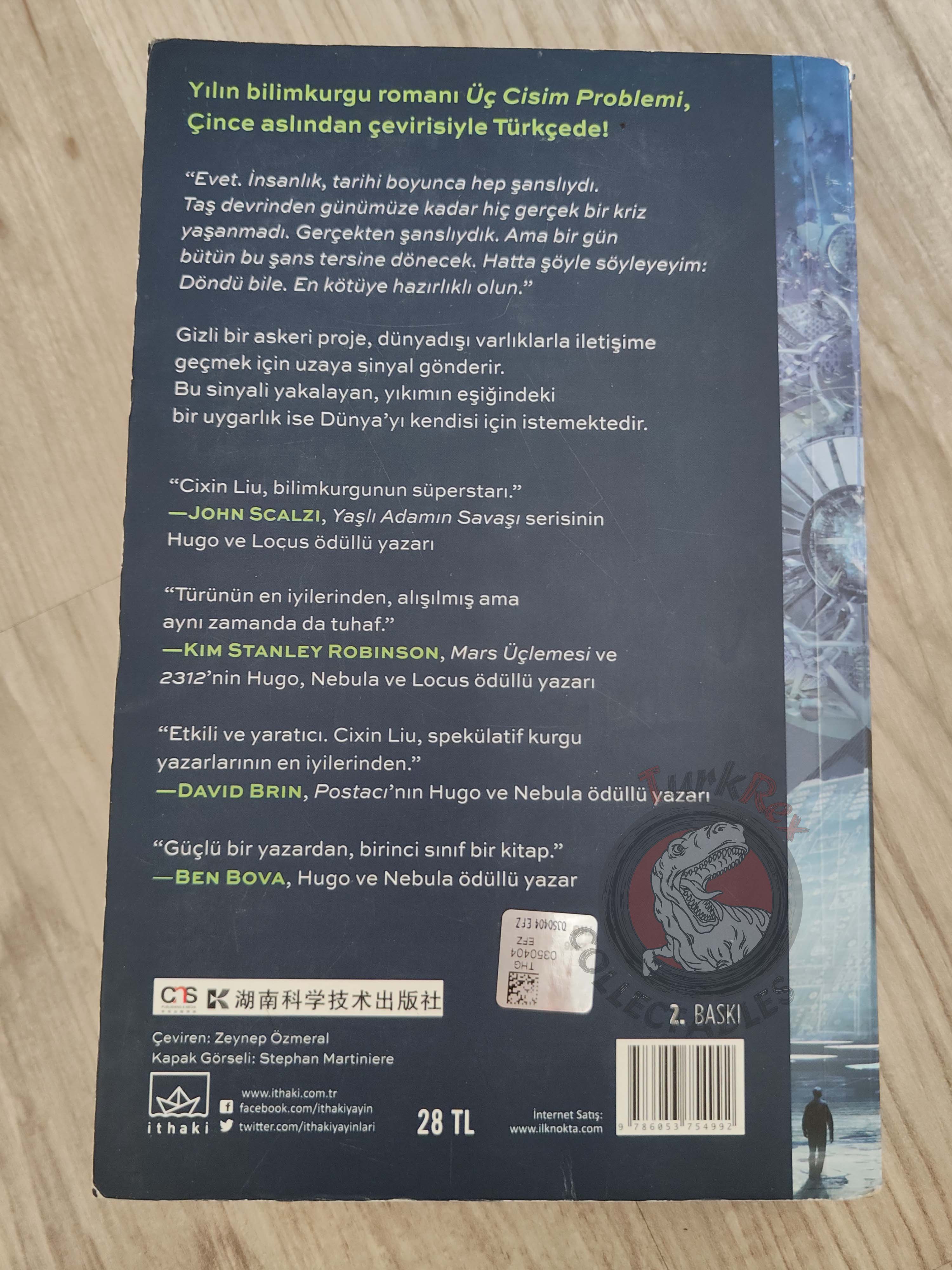 Liu Cixin – The Three-Body Problem 2016 Turkish Book Turkey