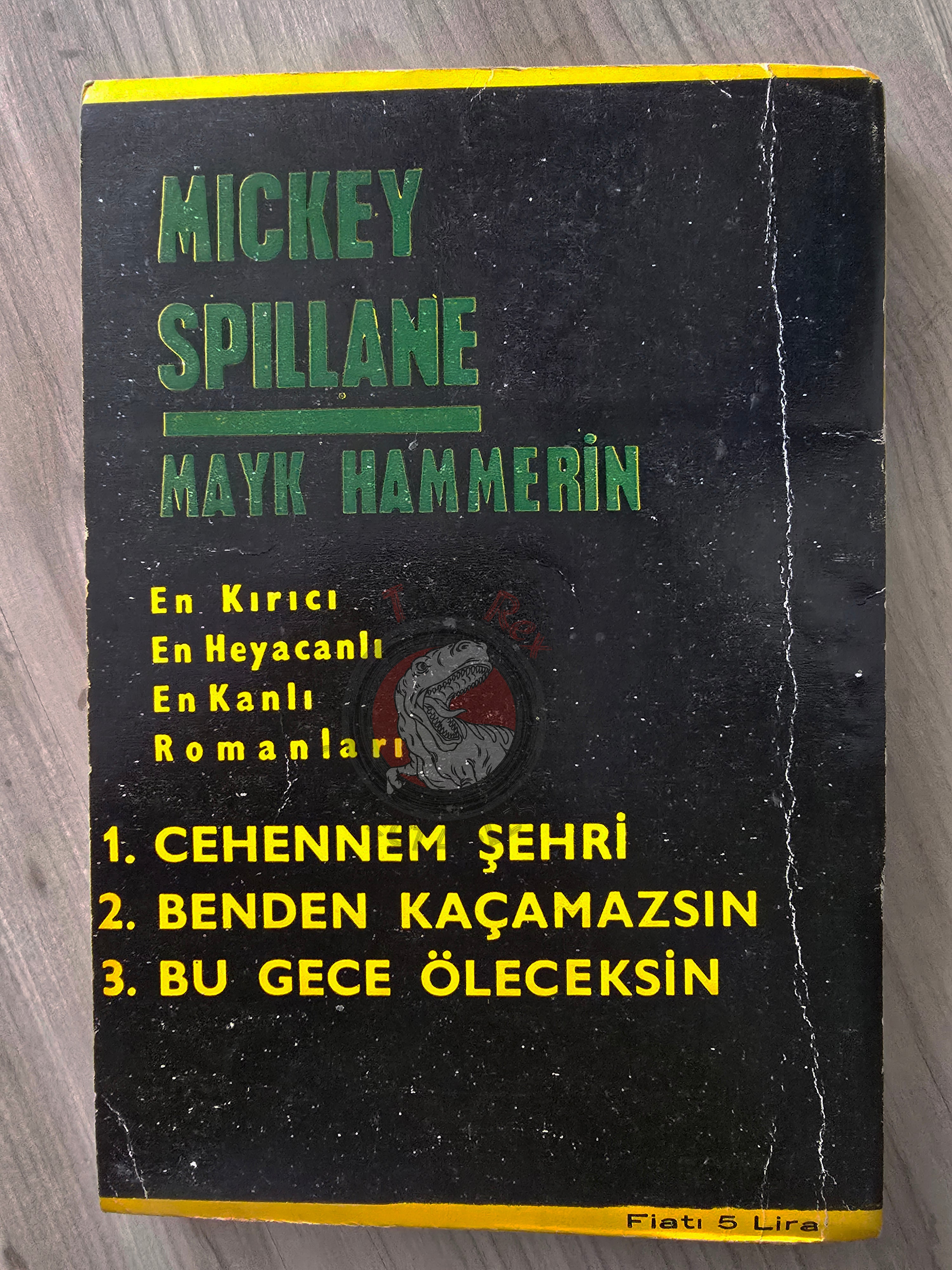 Mickey Spillane – Mike Hammer Vengeance Is Mine! 1965 Turkish Book Turkey