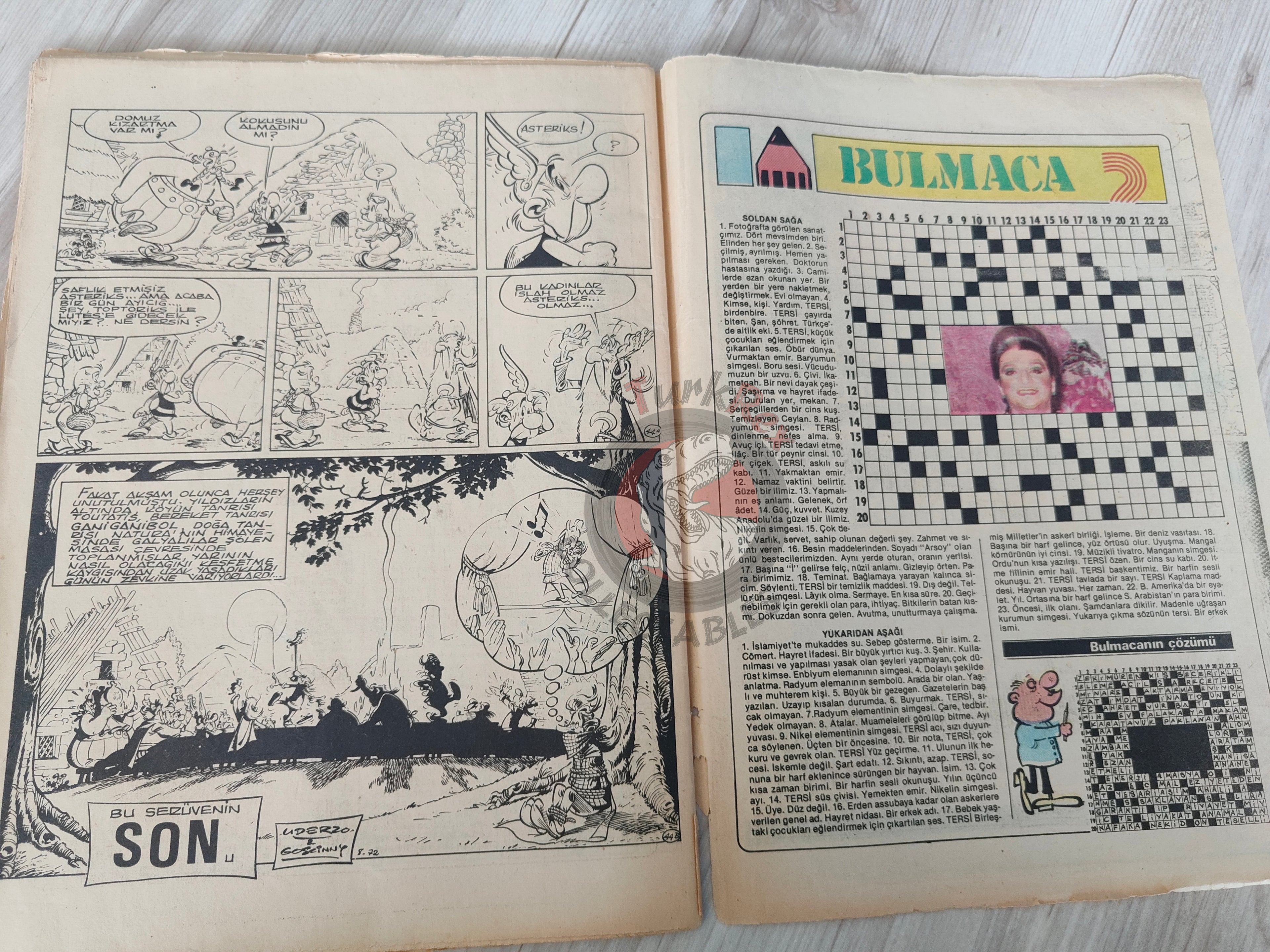 Asterix – Asterix and the Soothsayer 80s Turkish Edition Comic Turkey