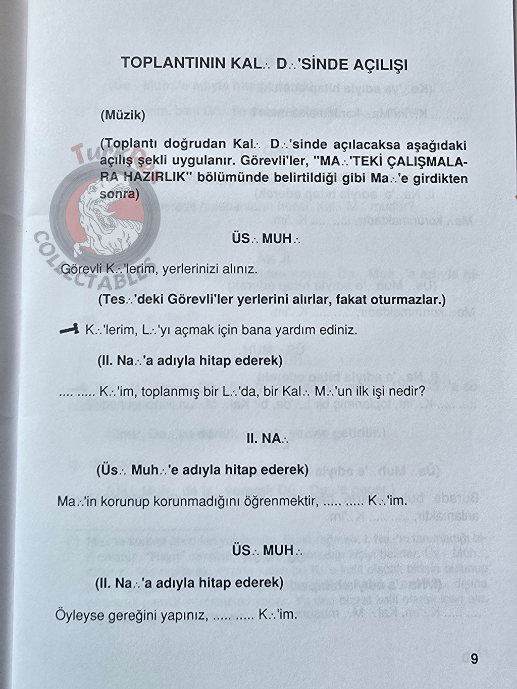 Turkish Freemasonry 2nd Degree Ritual Fellow Craft 2003 Booklet Masonic Masons of Turkey