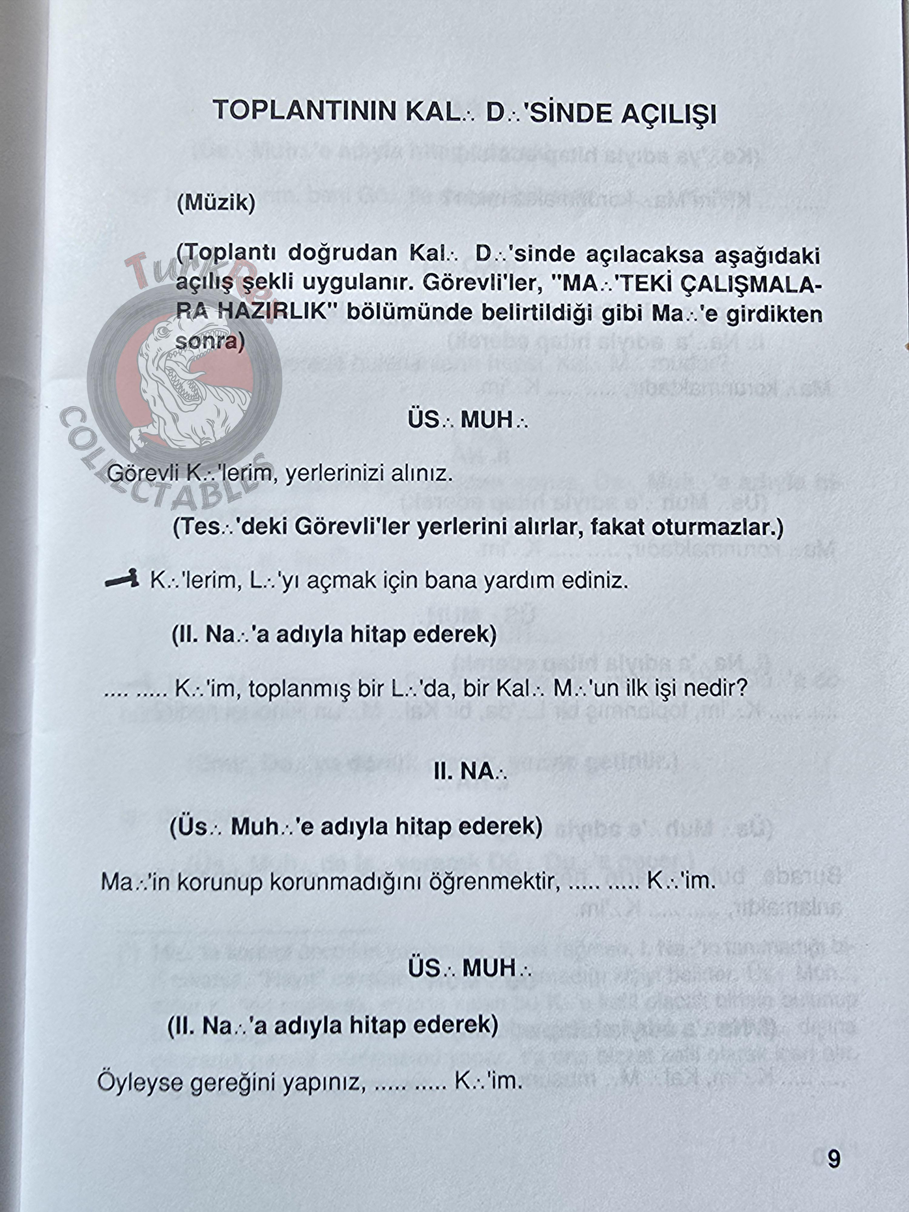 Turkish Freemasonry 2nd Degree Ritual Fellow Craft 2003 Booklet Masonic Masons of Turkey