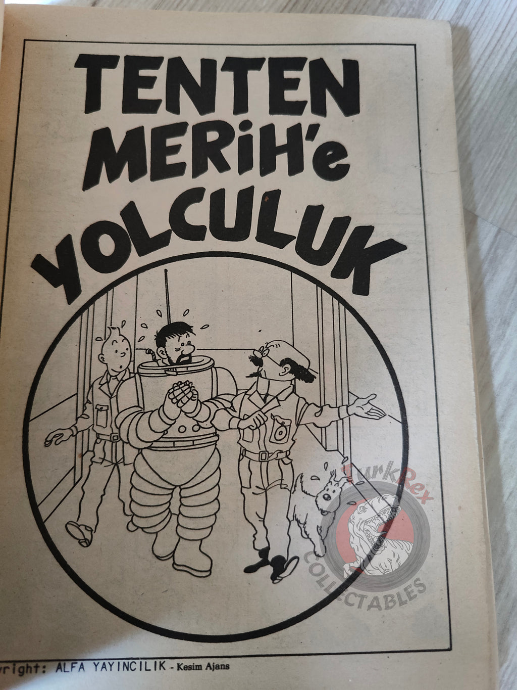 Tintin – Destination Moon mid 1980s Turkish Edition Comic Turkey 2
