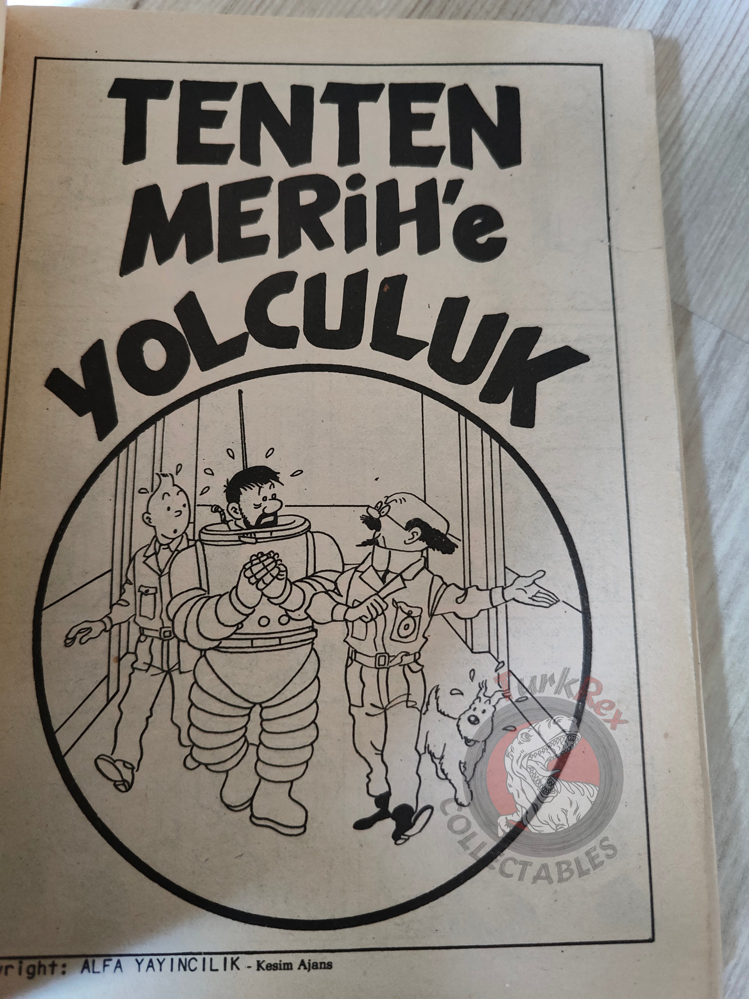 Tintin – Destination Moon mid 1980s Turkish Edition Comic Turkey 2