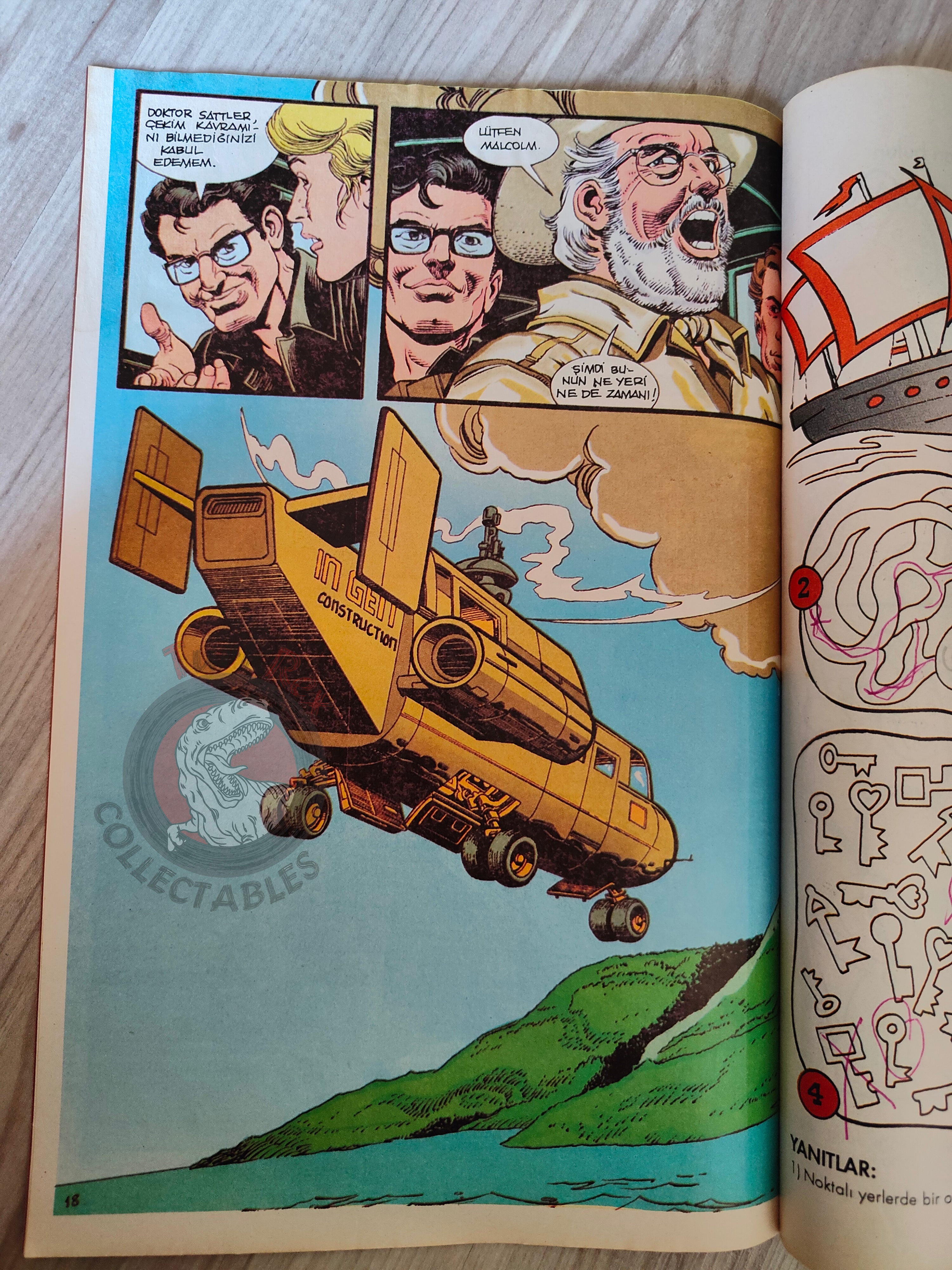 Jurassic Park #2 Turkish Edition Comic Turkey Topps Spielberg