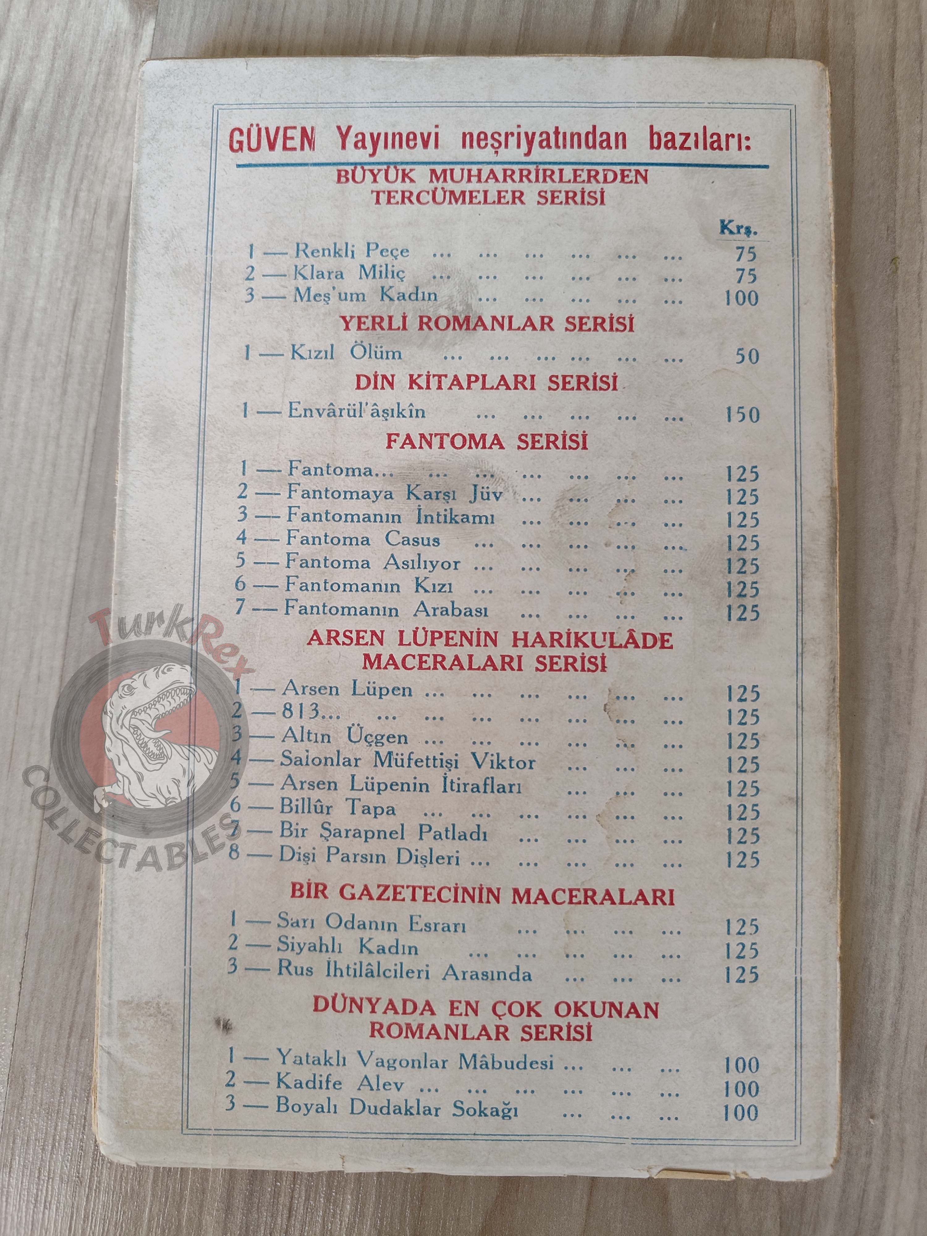 Jean de La Hire  – The Man Who Could Live Underwater 1944 1st Turkish Book Turkey