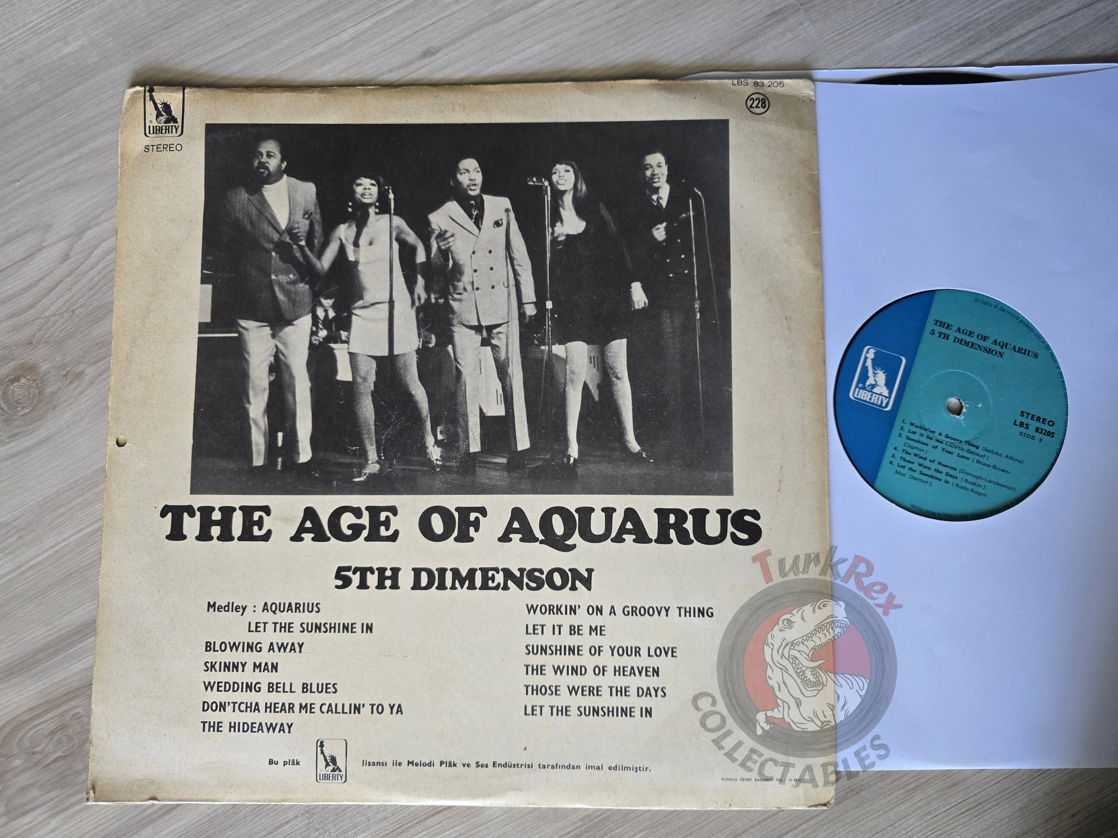 The Fifth Dimension – The Age Of Aquarius Turkish Pressing Vinyl Turkey Edition