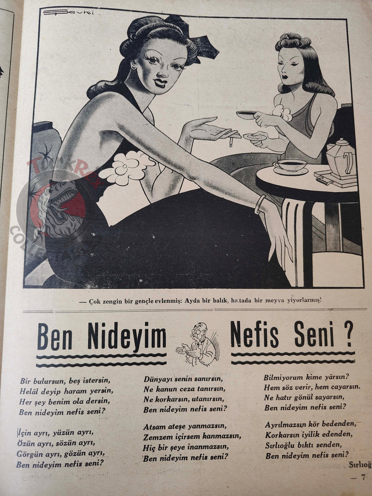 Akbaba 1944 Humor Magazine Turkish Turkey Germany WW2 era Soviet Russia Britain United States