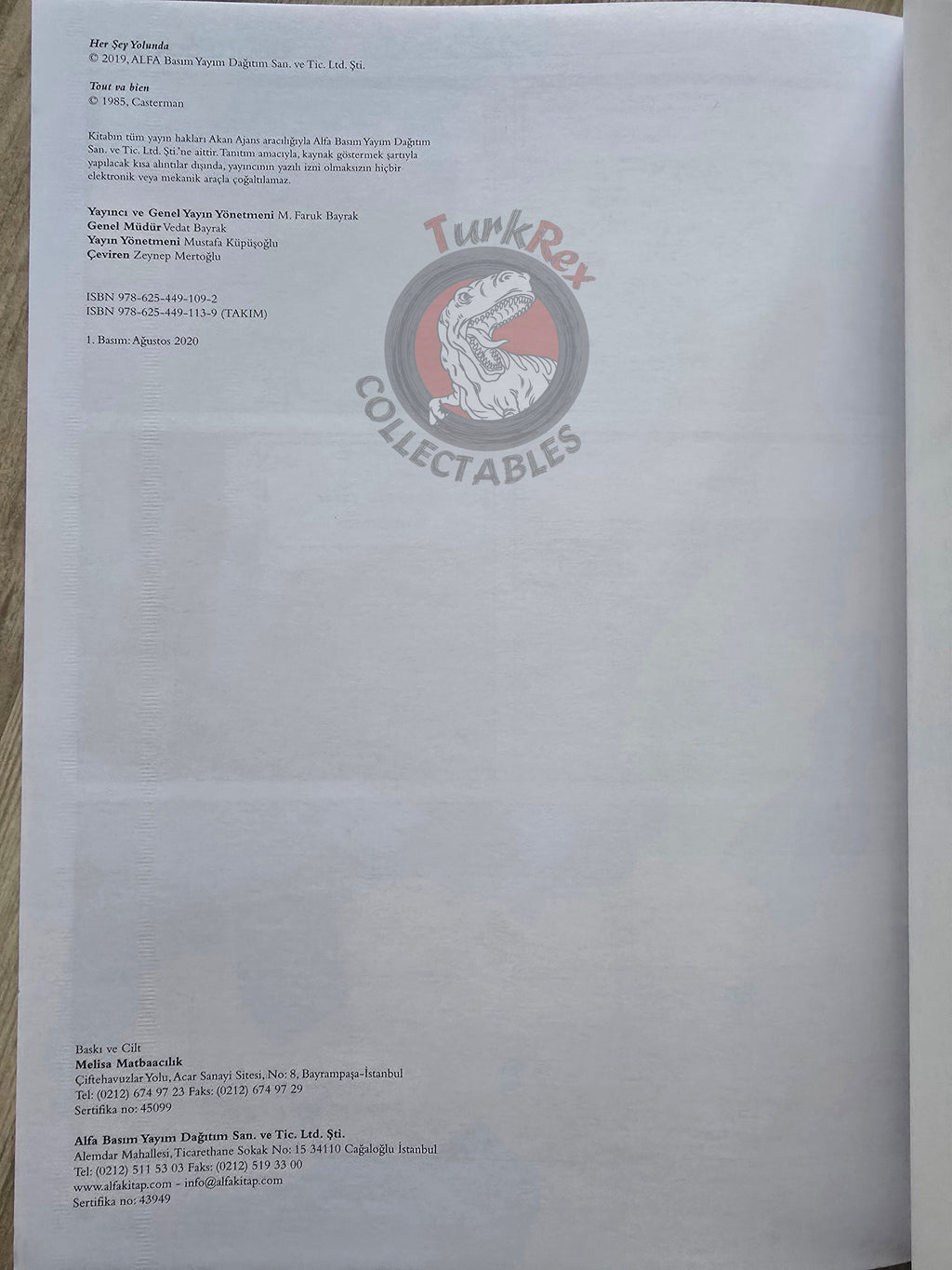 Quick & Flupke #3 Tout Va Bien Turkish Comic Turkey Hergé