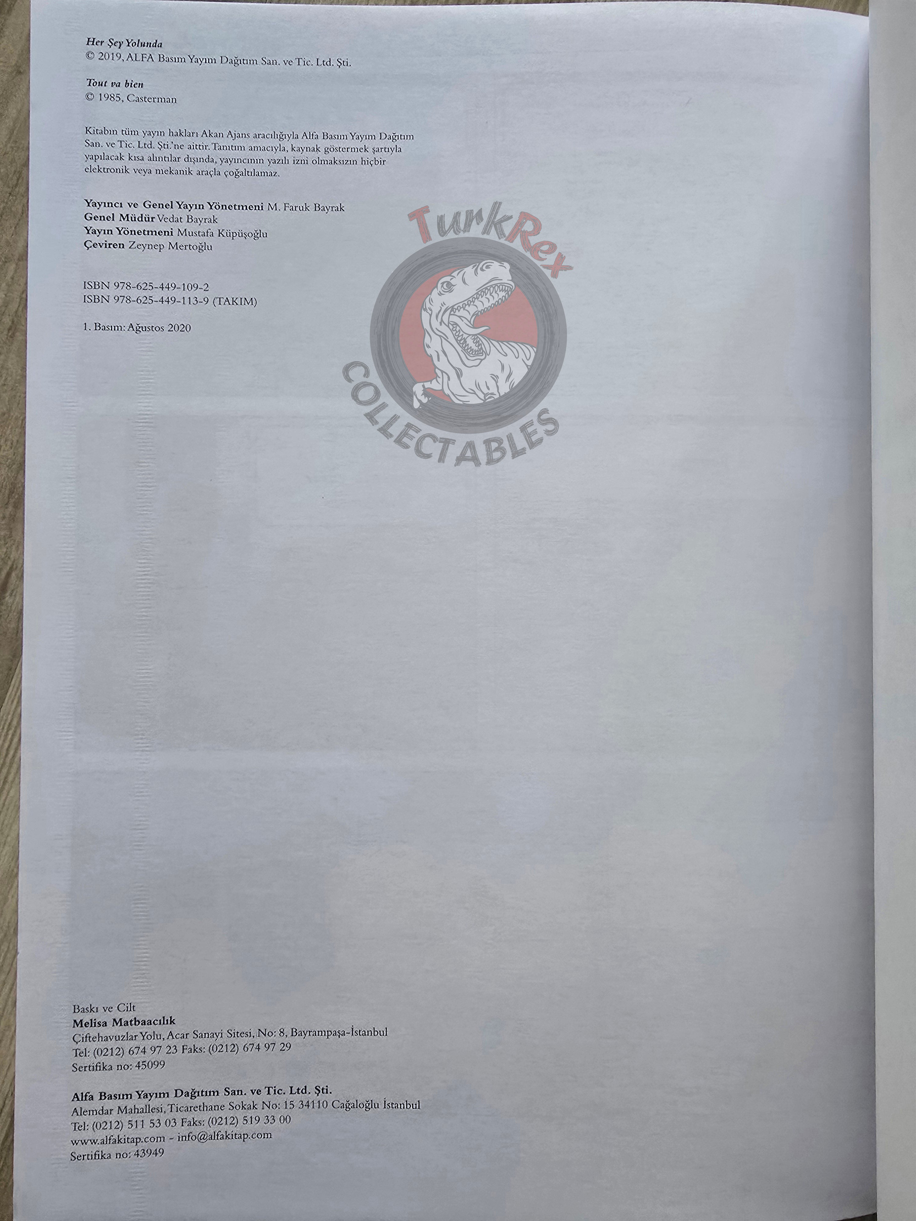 Quick & Flupke #3 Tout Va Bien Turkish Comic Turkey Hergé