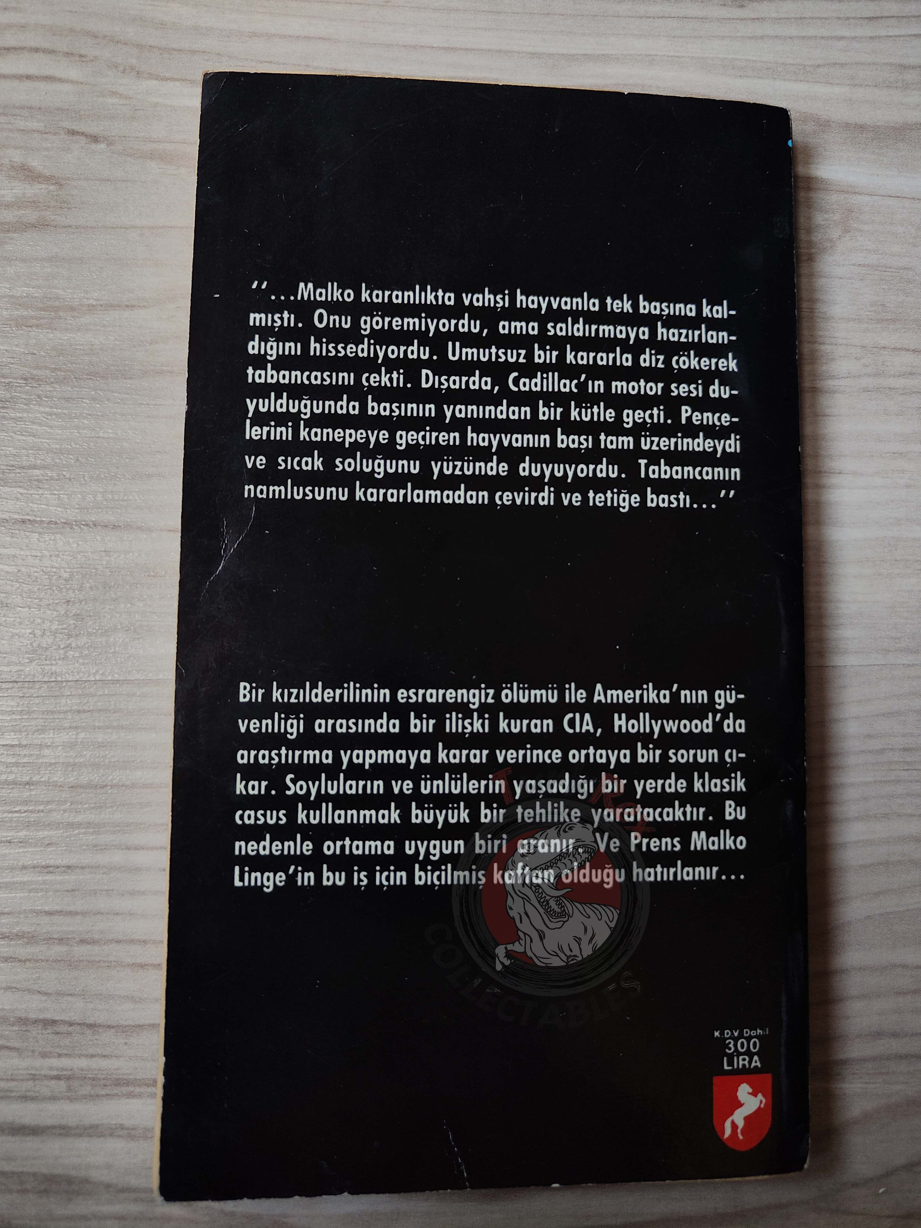 Gerard de Villiers – SAS La Panthère d’Hollywood 1985 Turkish Book Turkey