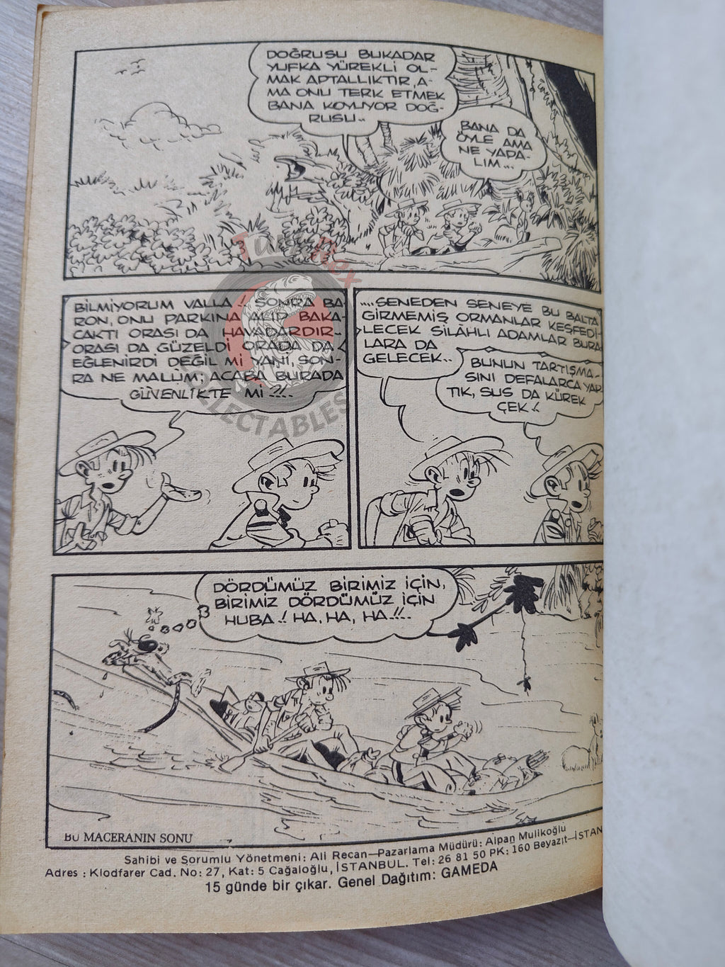Spirou & Fantasio #2 Le dictateur et le champignon 1980 Turkish Comic Turkey