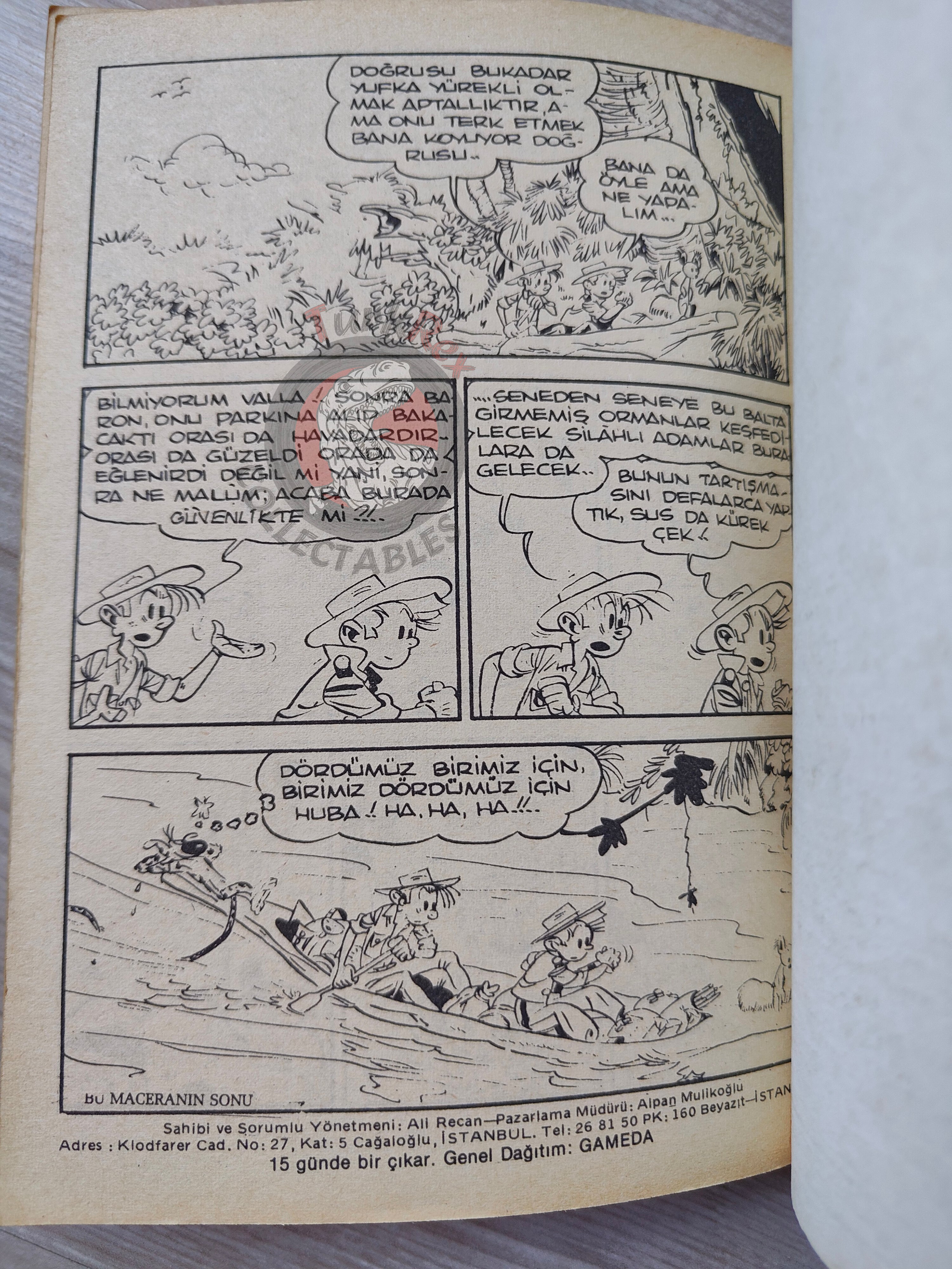 Spirou & Fantasio #2 Le dictateur et le champignon 1980 Turkish Comic Turkey