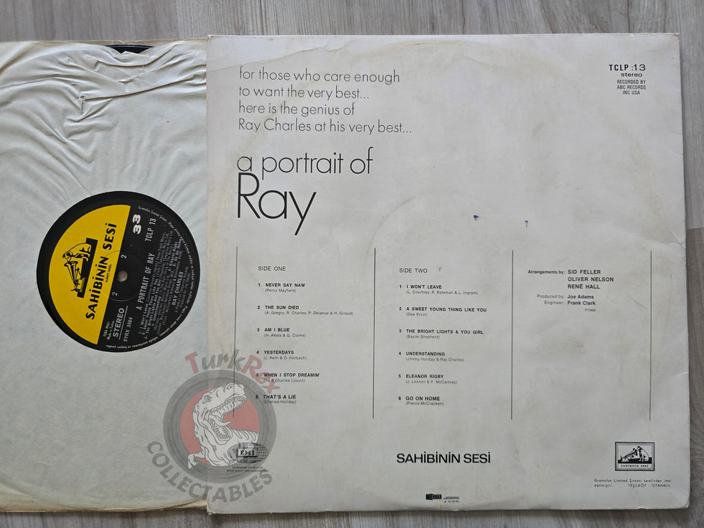 Ray Charles – A Portrait Of Ray Turkish Pressing Vinyl Turkey Edition