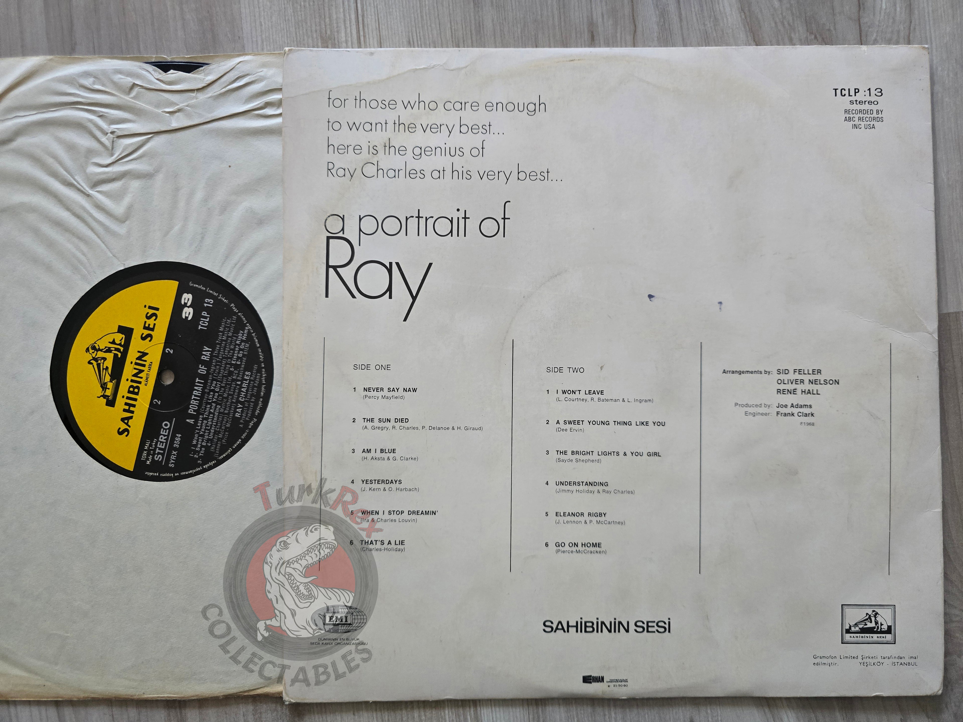 Ray Charles – A Portrait Of Ray Turkish Pressing Vinyl Turkey Edition