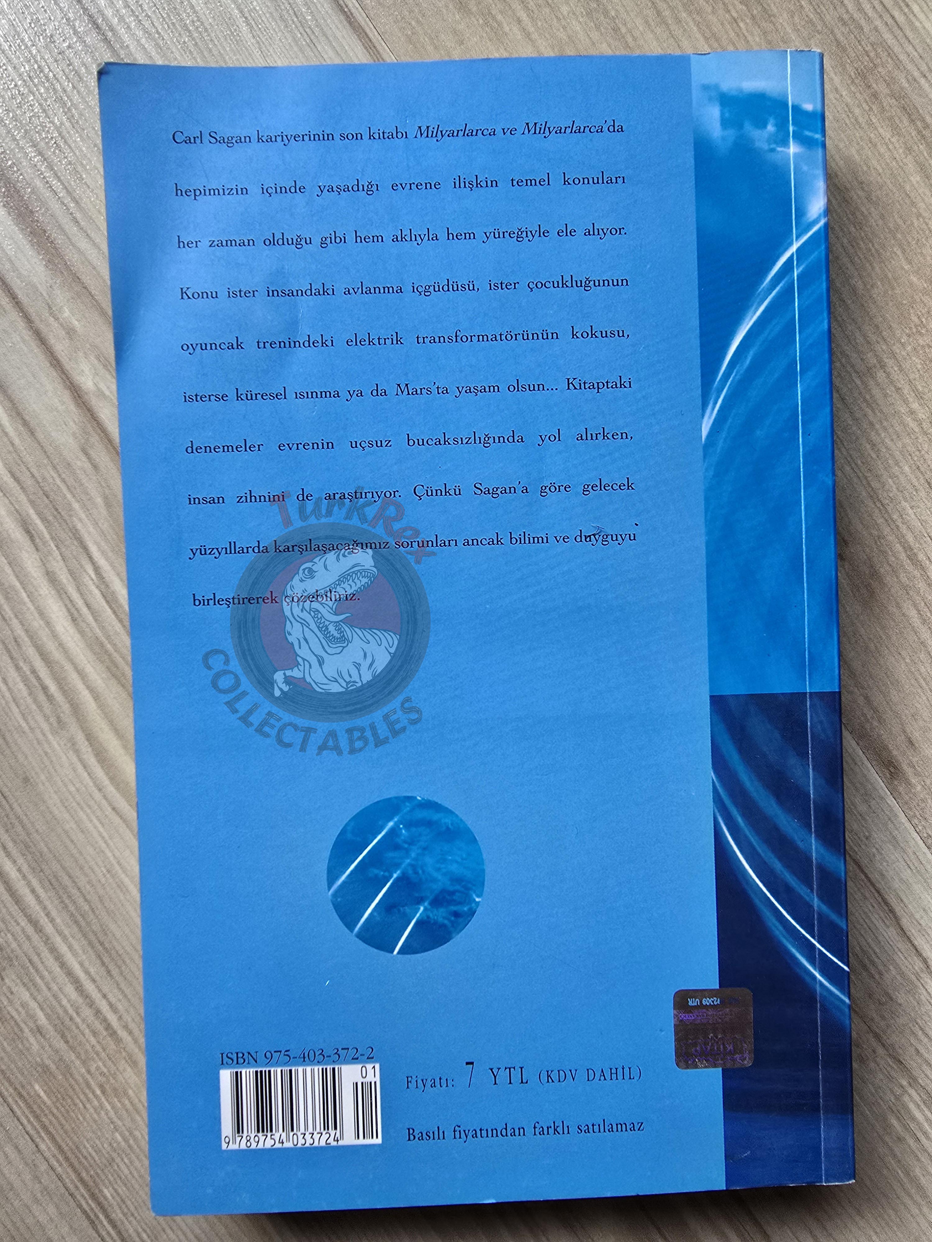 Carl Sagan – Billions And Billions 2006 Thoughts On Life And Death 1st Turkish Book Turkey