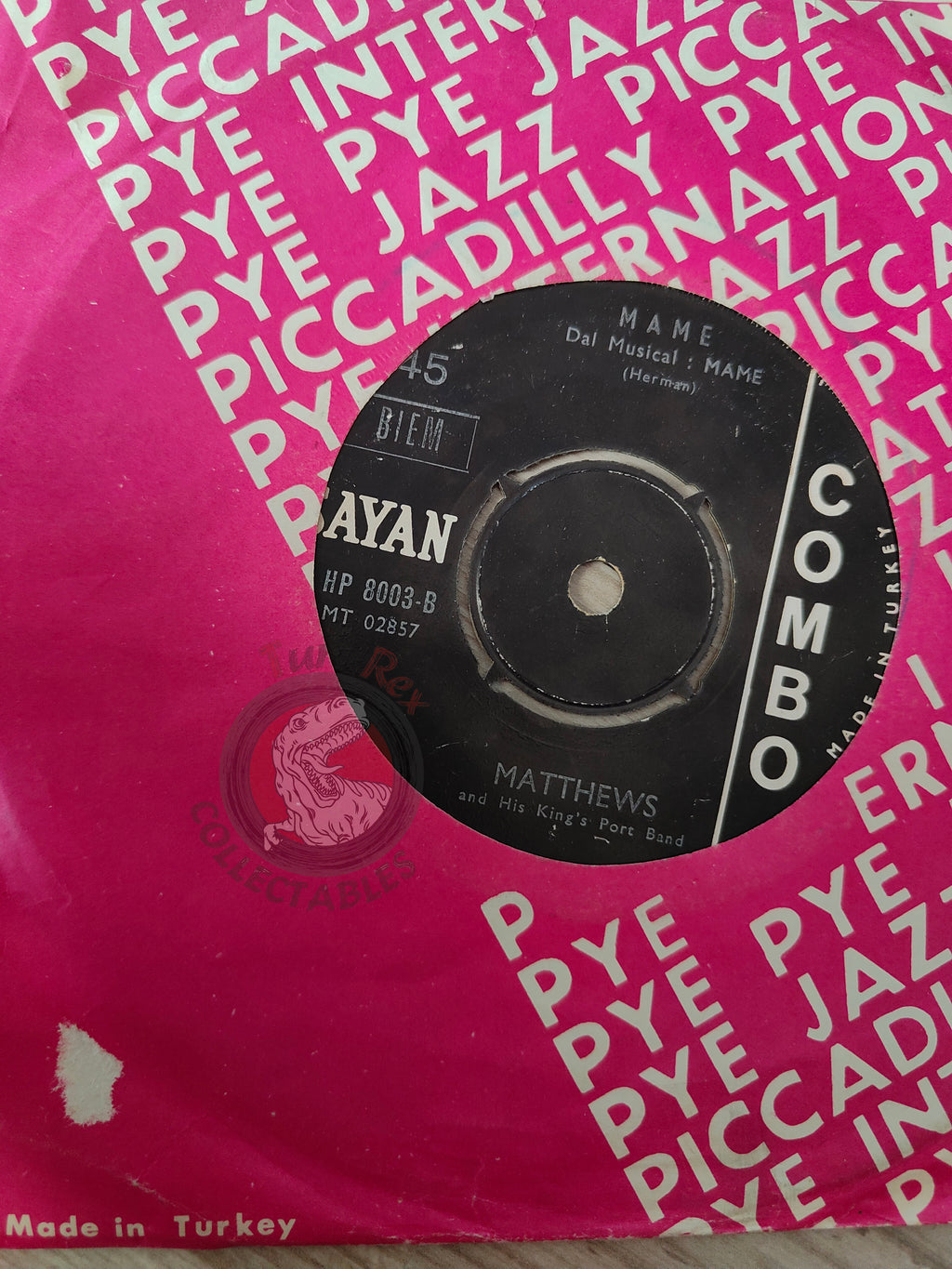 Marco Polo E Il Suo Complesso, Matthews And His King's Port Band – Monja  7" Turkish Pressing Vinyl Turkey Edition