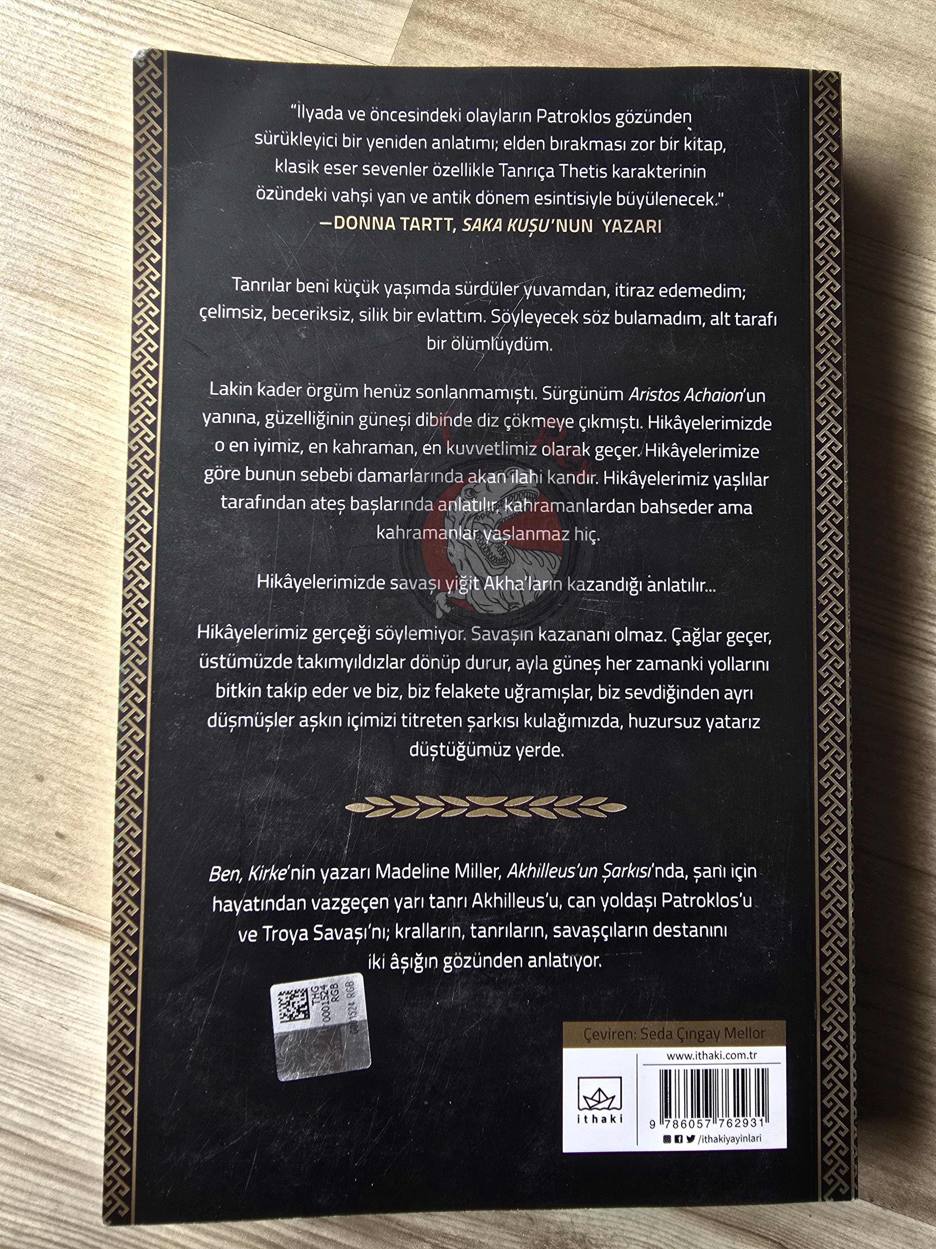 Madeline Miller – The Song of Achilles 2020 1st Turkish Book Turkey