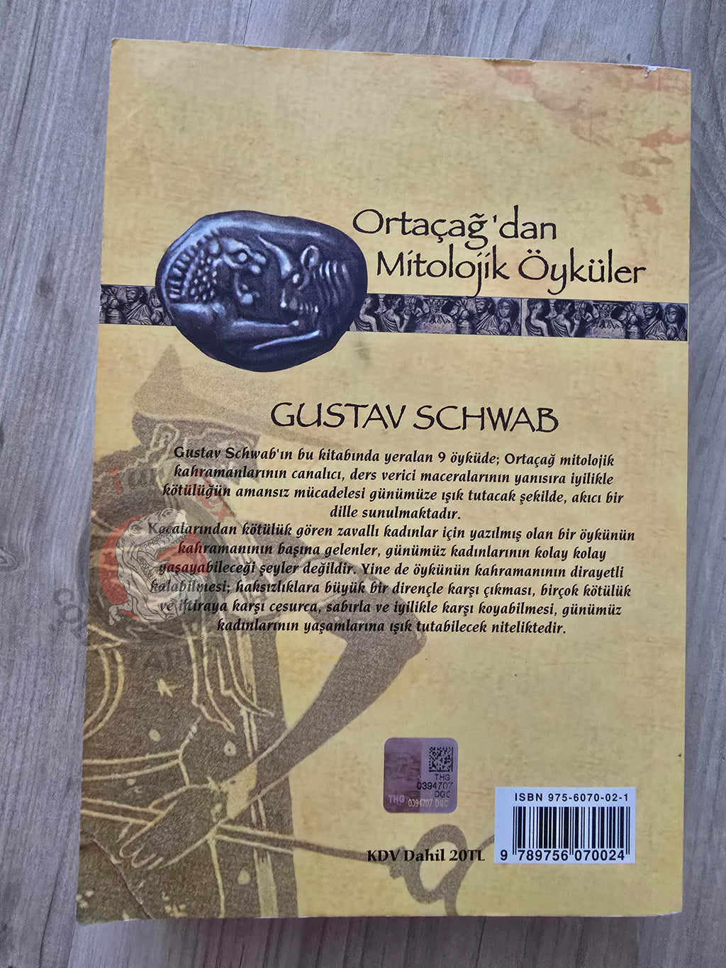 Gustav Schwab – Legends of the Middle Ages 2015 Turkish Book Turkey