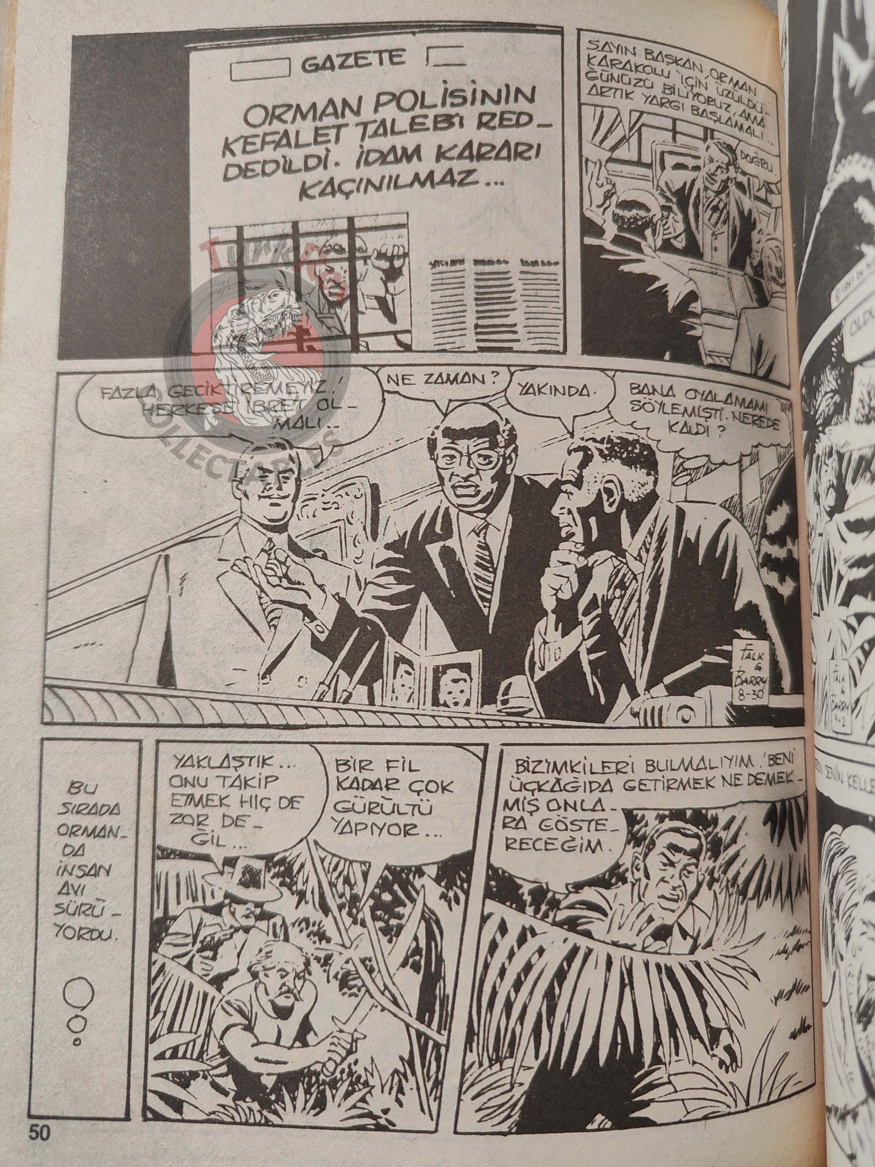The Phantom #1 1993 The Jungle Patrol Turkish Edition Comic Turkey