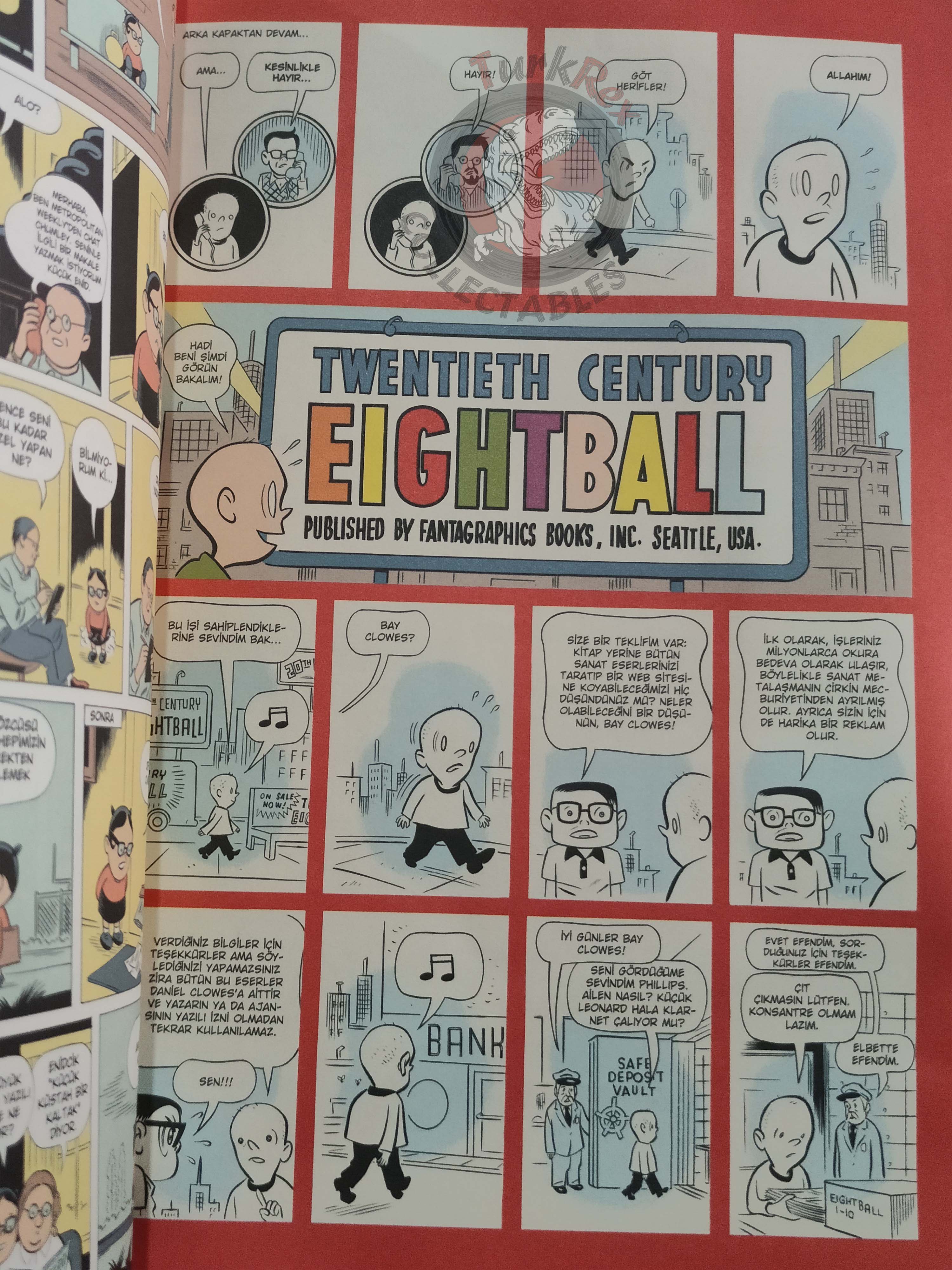Daniel Clowes - Eightball 2016 Turkish Comic Turkey