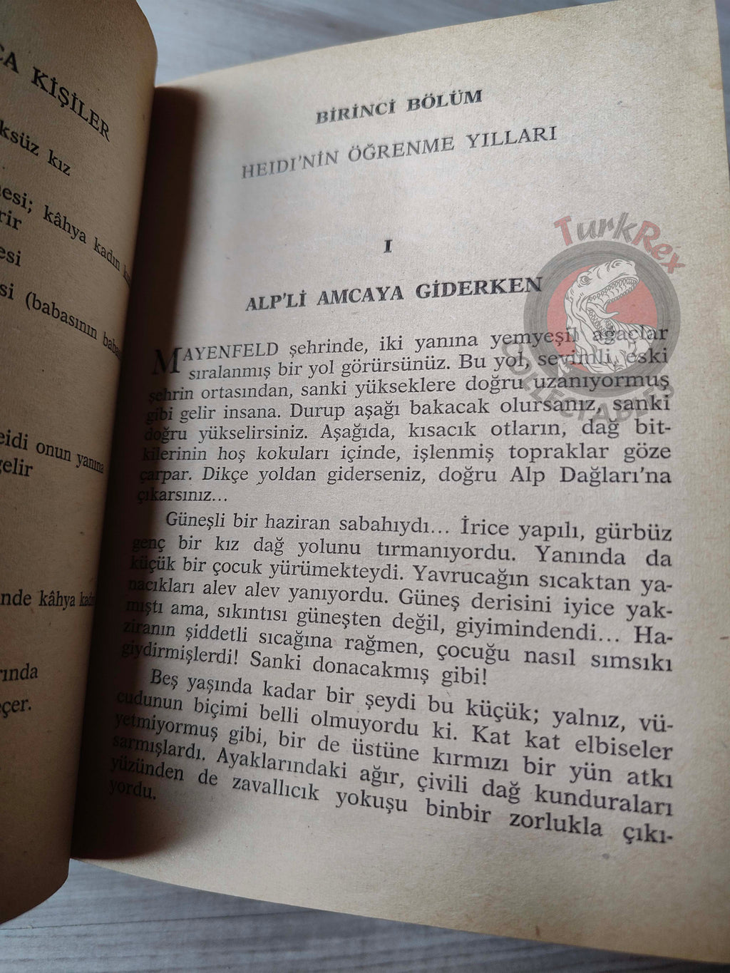 Johanna Spyri – Heidi 1974 HC/DJ Turkish Book Turkey Illustrated