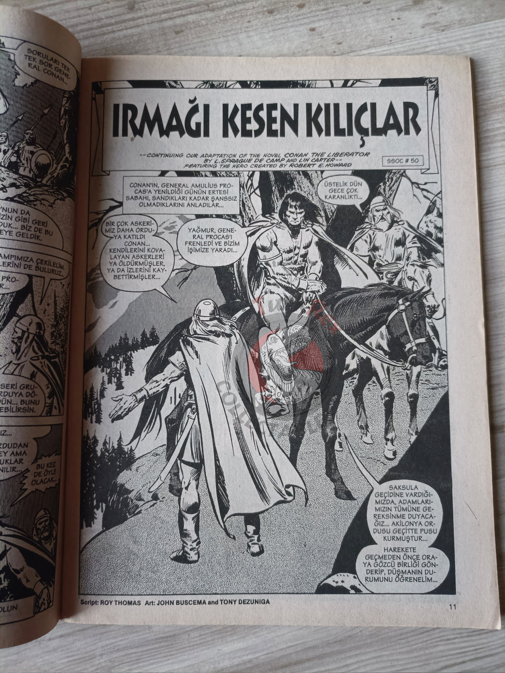 Kral Conan #6 The Savage Sword of #49 #50 Turkish Comic Turkey #36
