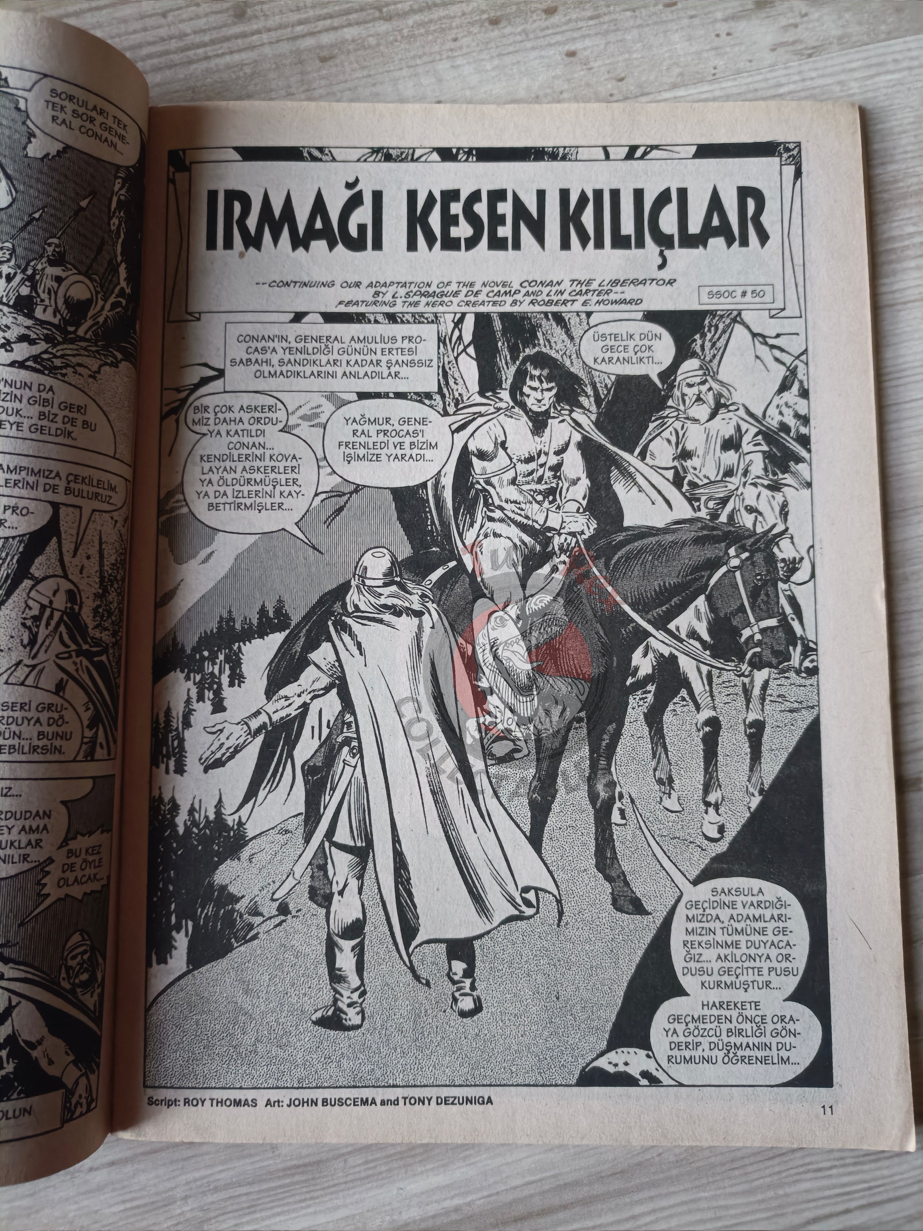 Kral Conan #6 The Savage Sword of #49 #50 Turkish Comic Turkey #36