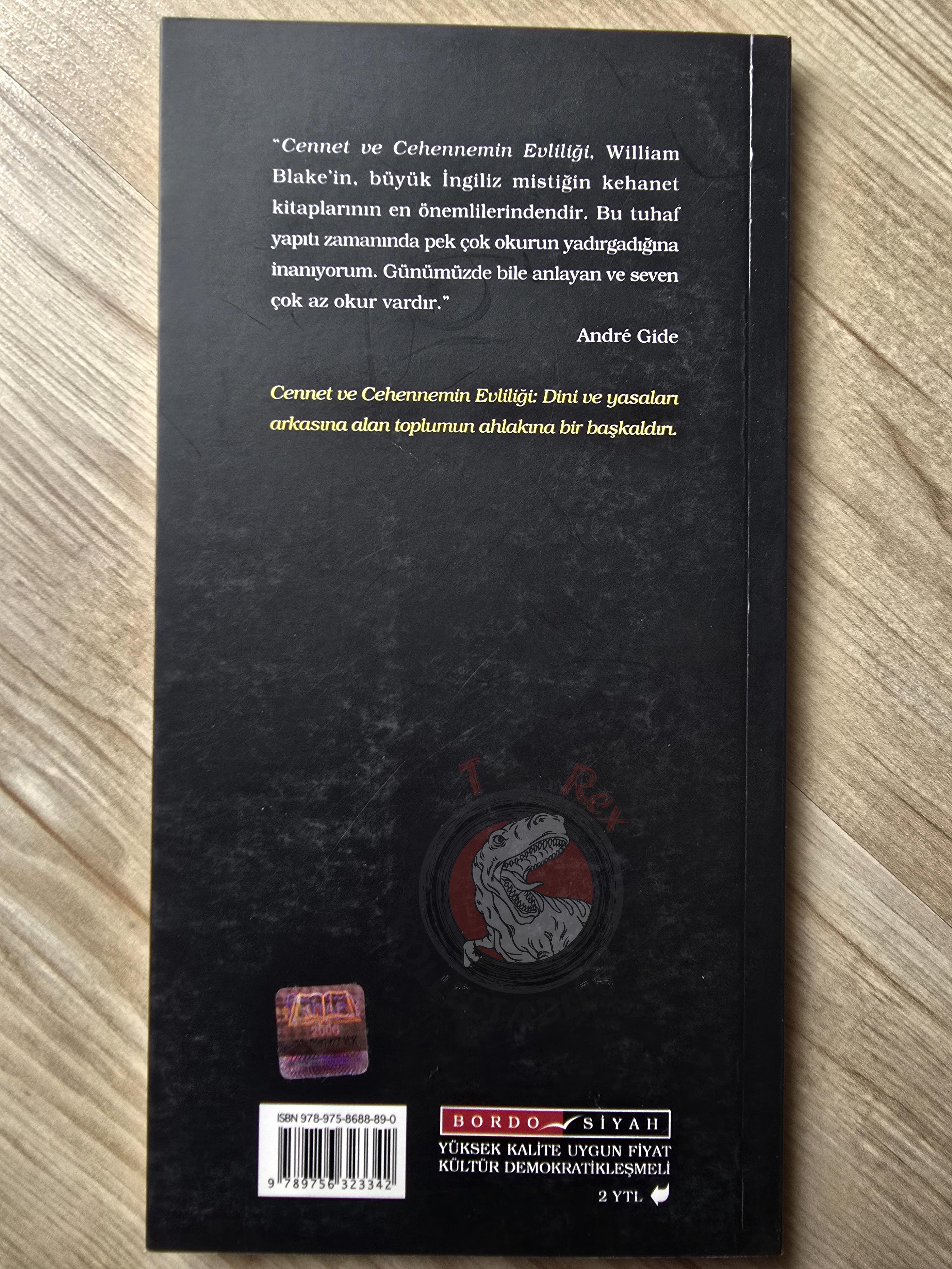 William Blake – The Marriage of Heaven and Hell 2007 Turkish Book Turkey
