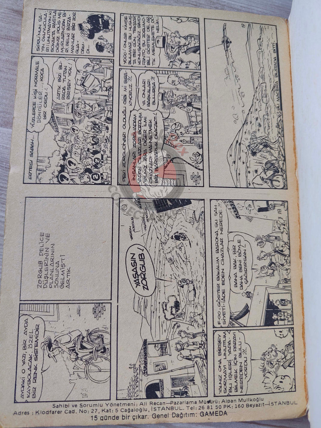 Spirou & Fantasio #1 Z Comme Zorglub 1980 Turkish Comic Turkey