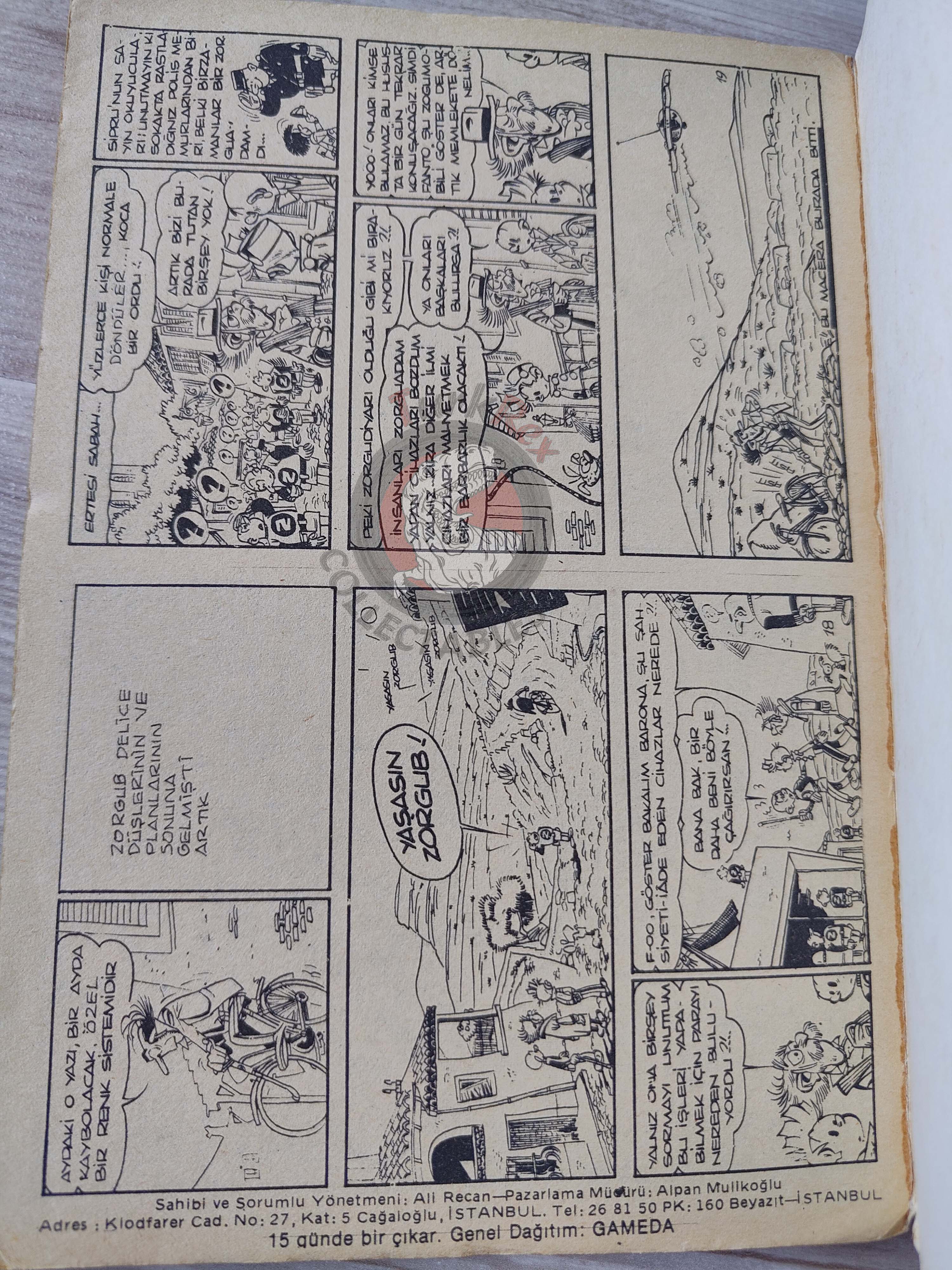 Spirou & Fantasio #1 Z Comme Zorglub 1980 Turkish Comic Turkey