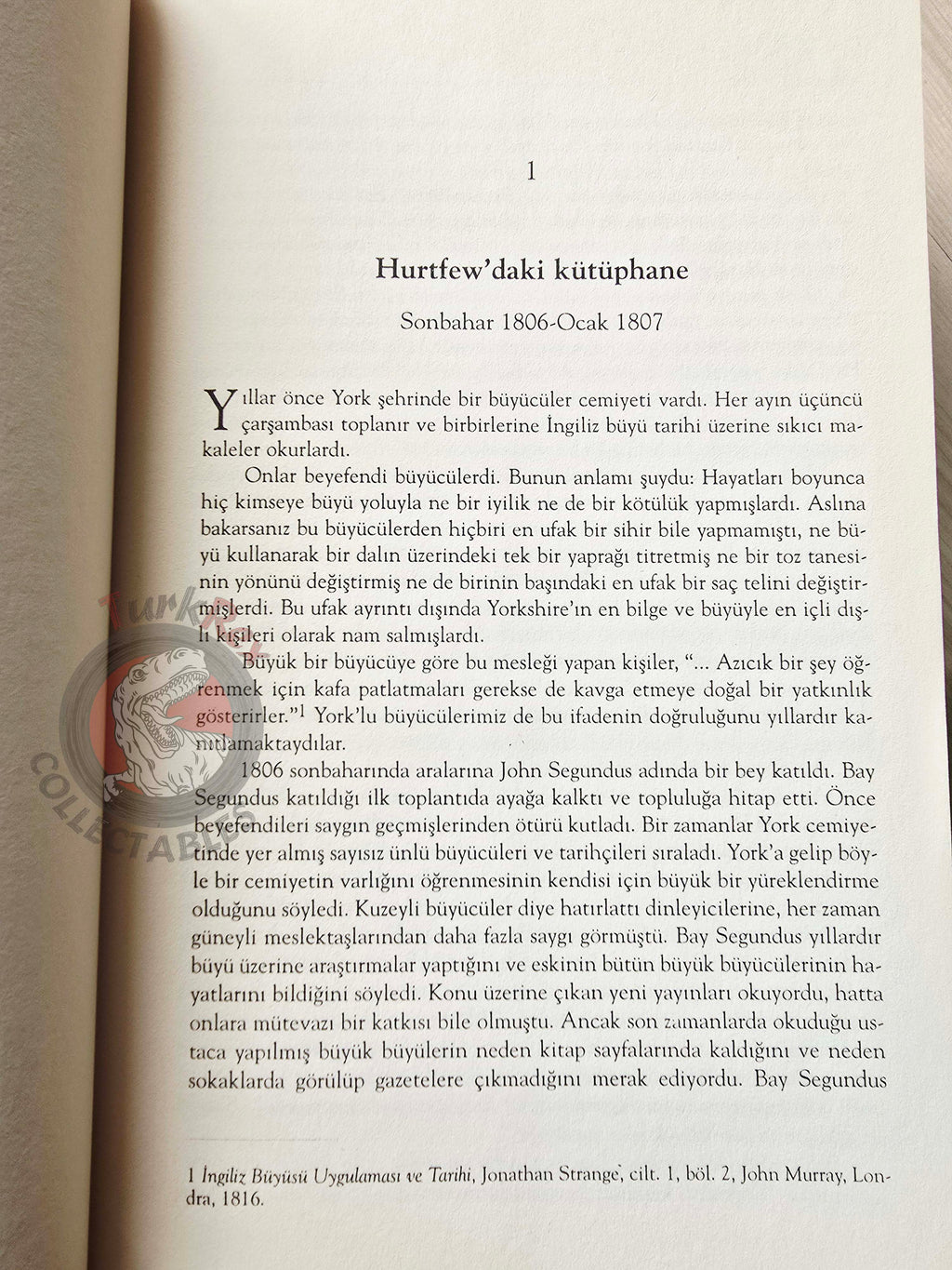 Susanna Clarke – Jonathan Strange and Mr. Norrell 2006 1st Turkish Book Turkey
