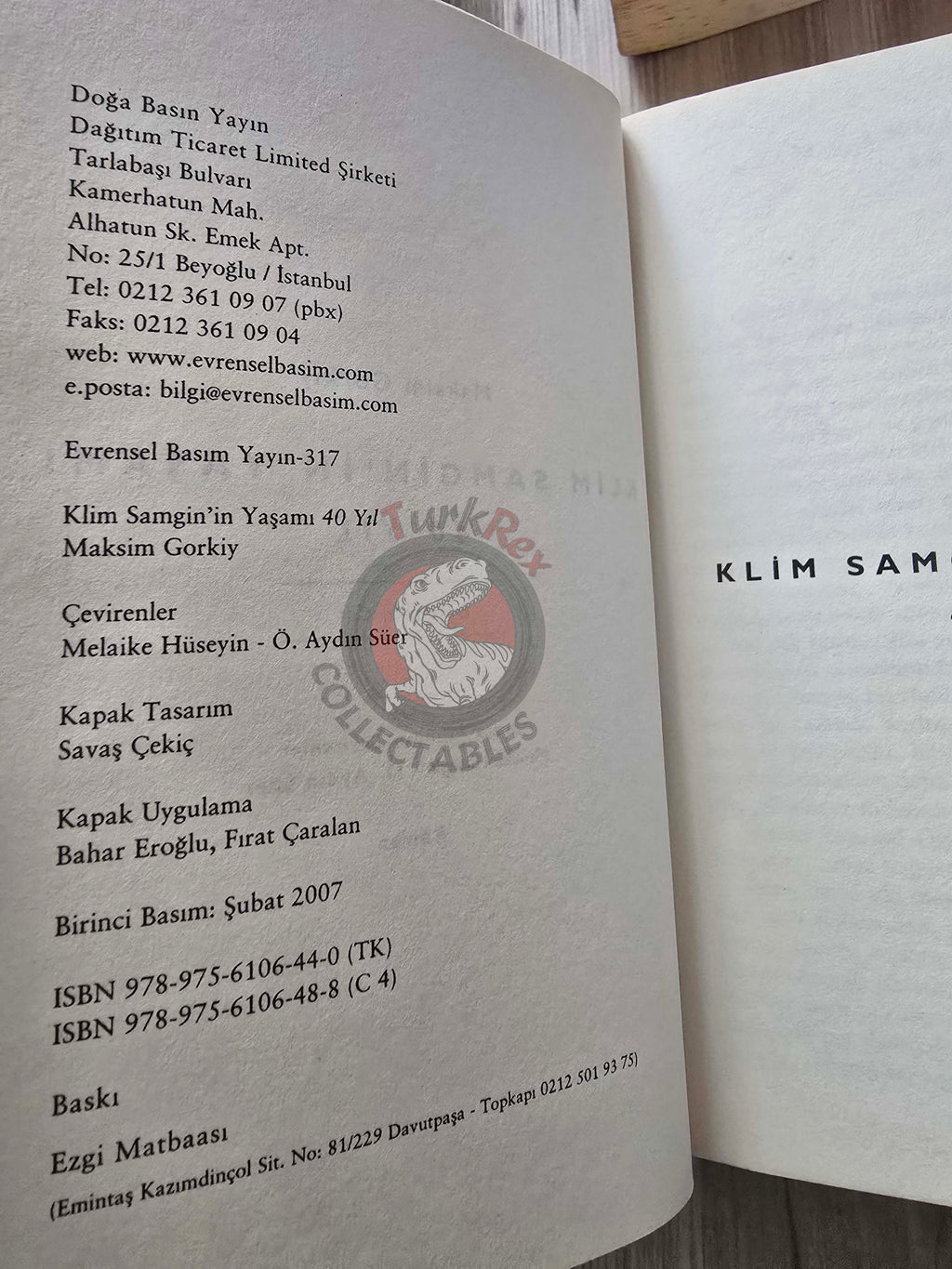 Maxim Gorky –  The Life of Klim Samgin 2007 Turkish Book Turkey