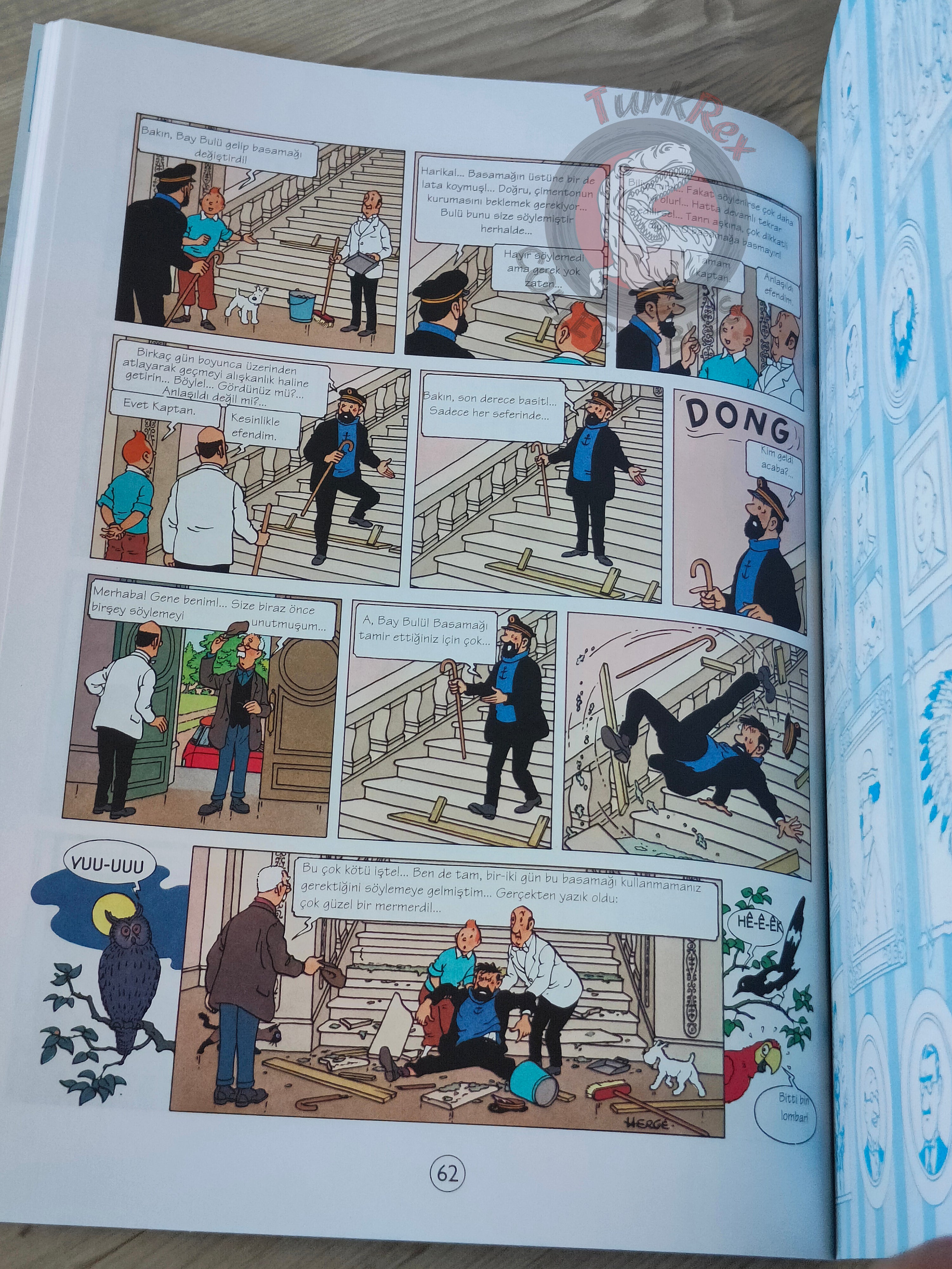 Tintin – The Castafiore Emerald 1998 Turkish Edition Comic Turkey 2nd YKY