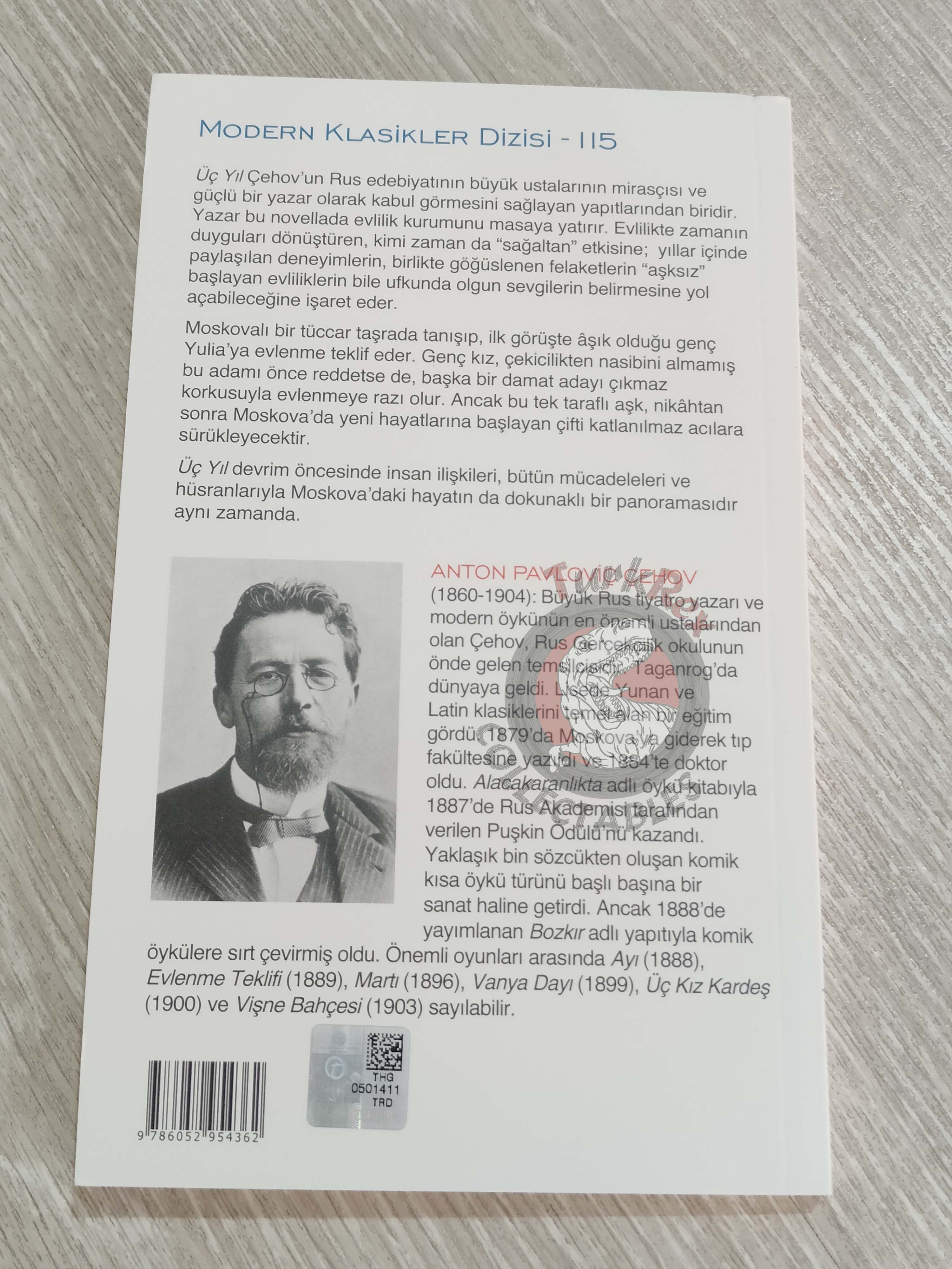 Anton Chekhov – Three Years 2022 Turkish Book Turkey