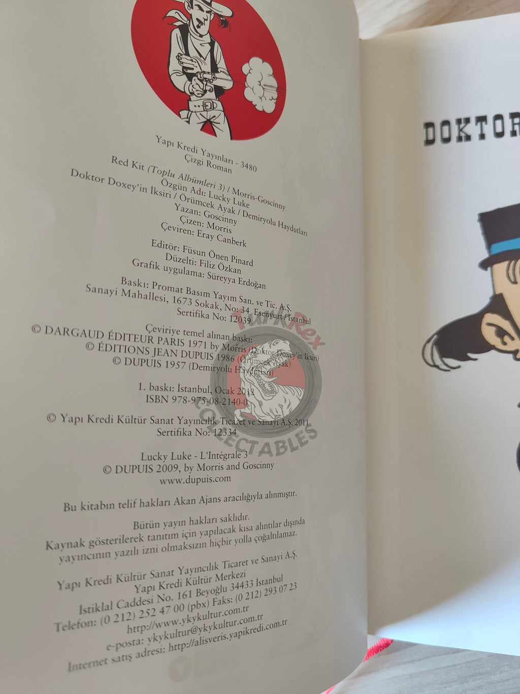 Lucky Luke – L'integrale #3 Turkish Comic Turkey L’Elixir du Docteur Doxey