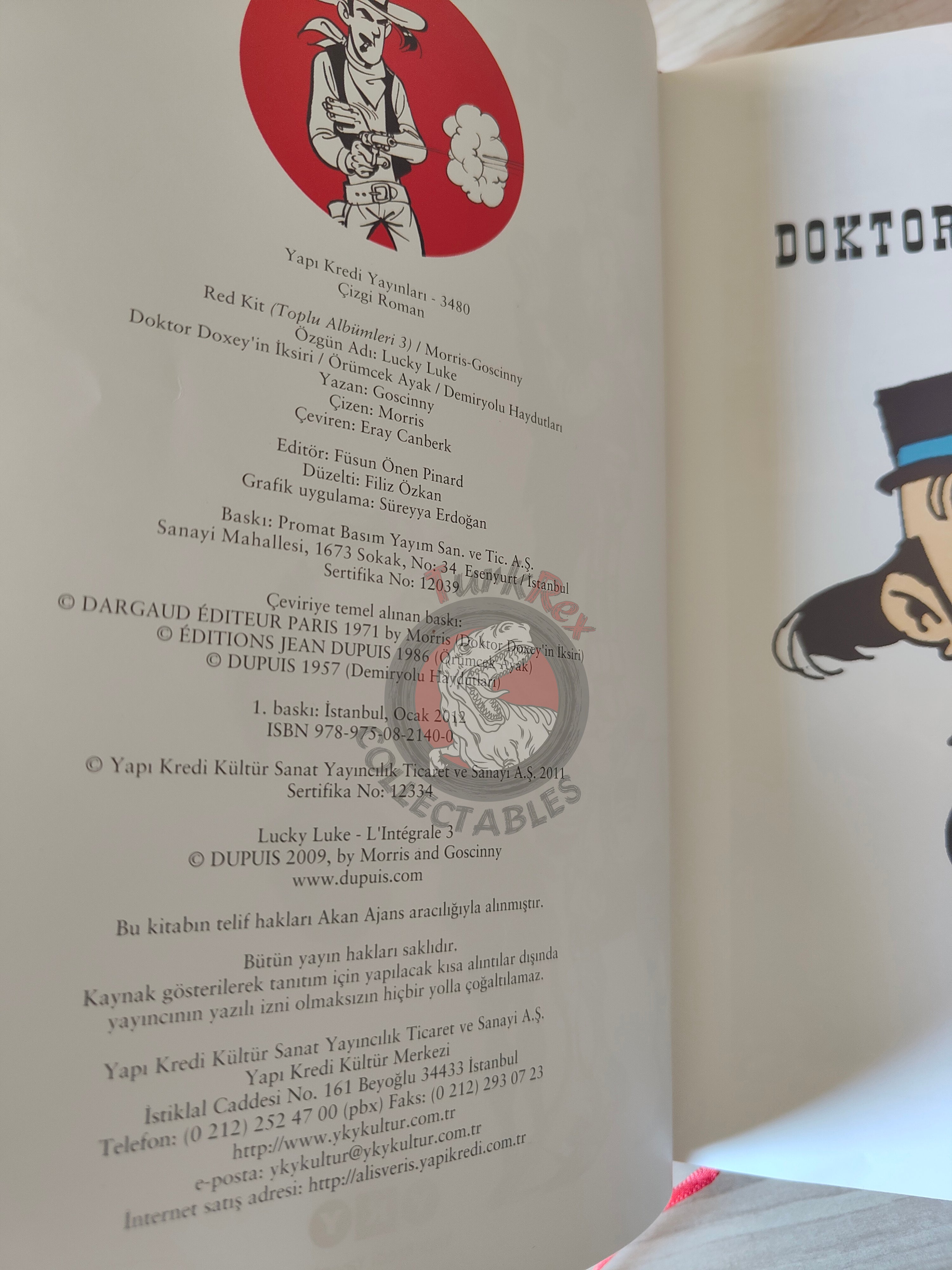Lucky Luke – L'integrale #3 Turkish Comic Turkey L’Elixir du Docteur Doxey