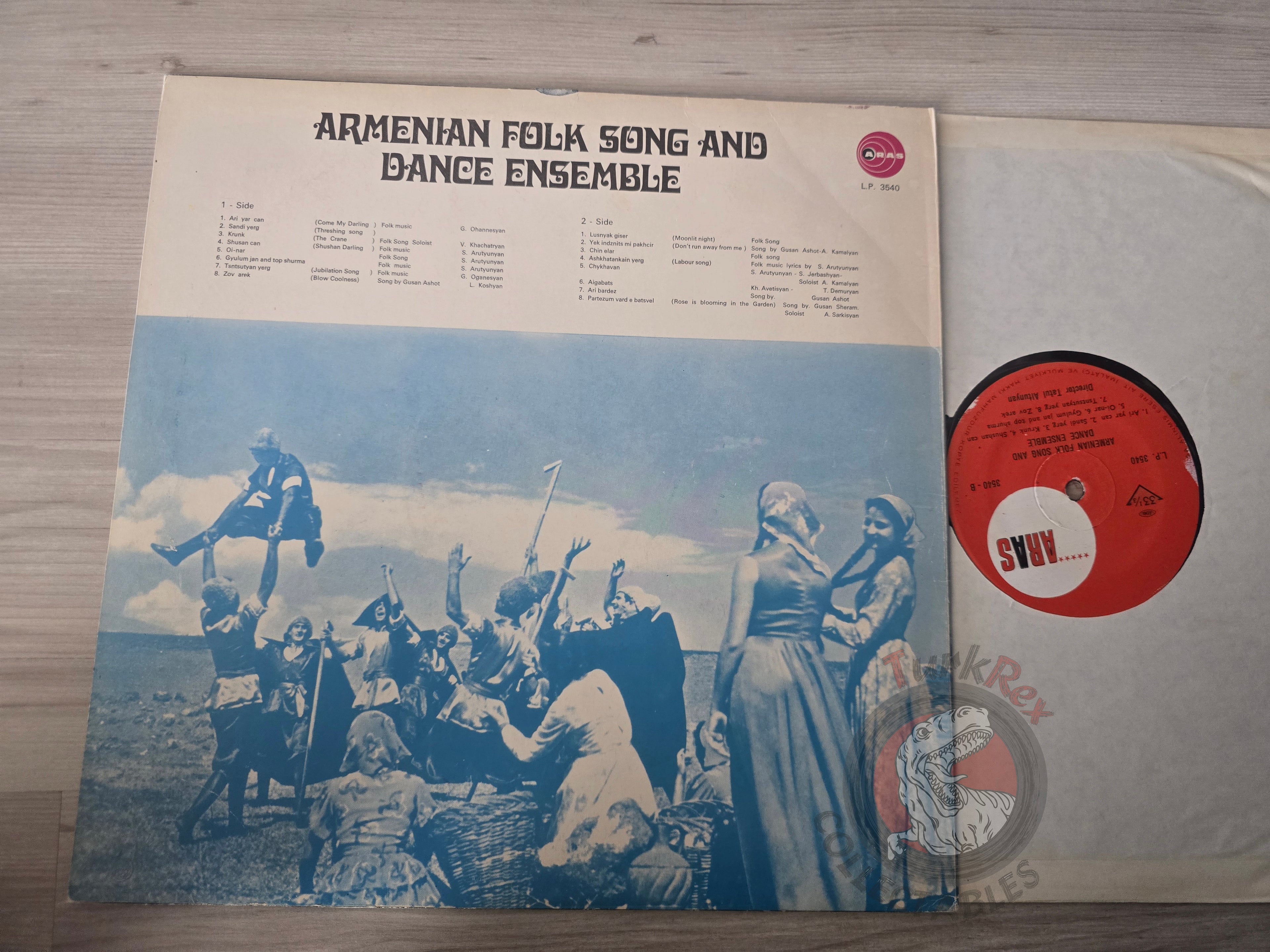 Armenian Folk Song And Dance Ensemble - Tatul Altunyan Turkish Pressing Vinyl Turkey Edition