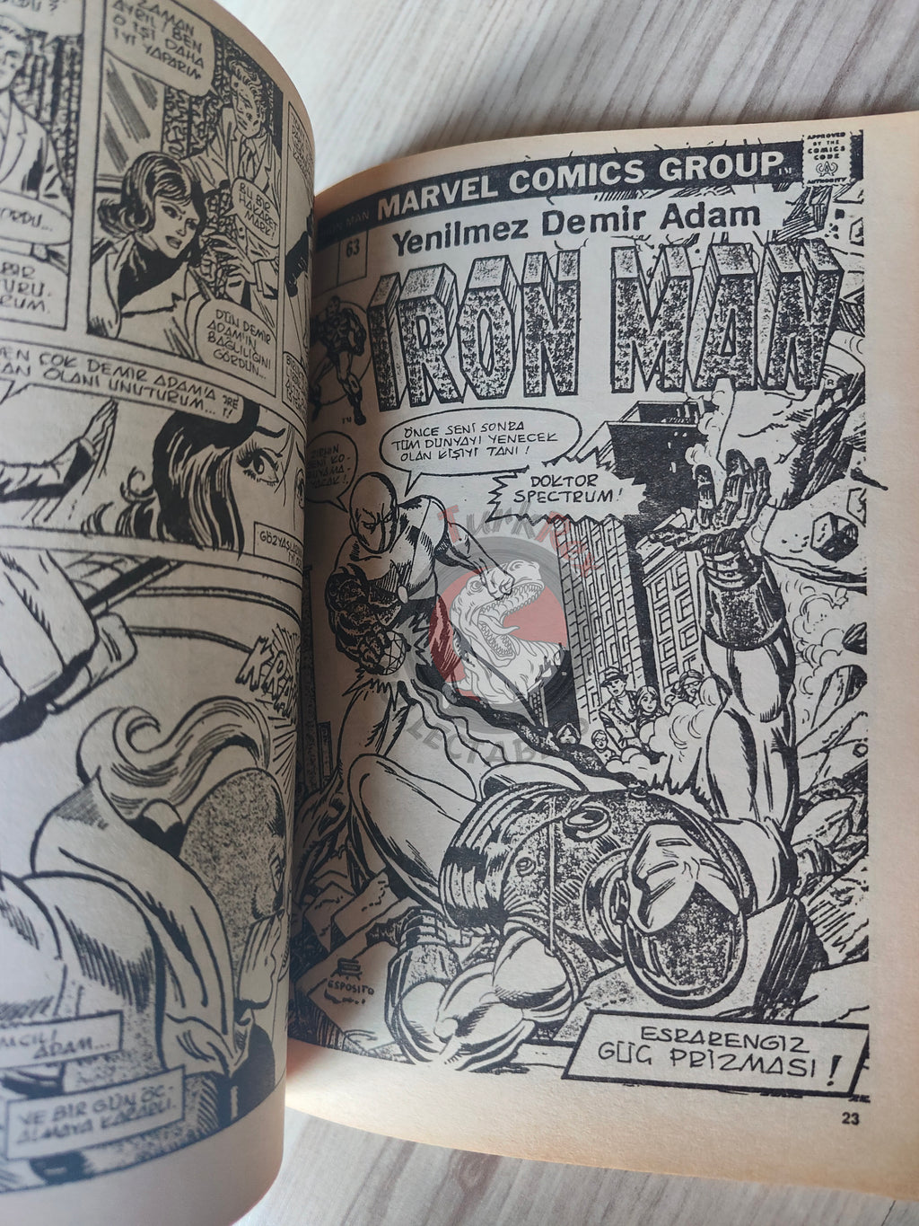 Iron Man #3 1988 Turkish Comic Turkey cover #63 inside #62 #63 #64