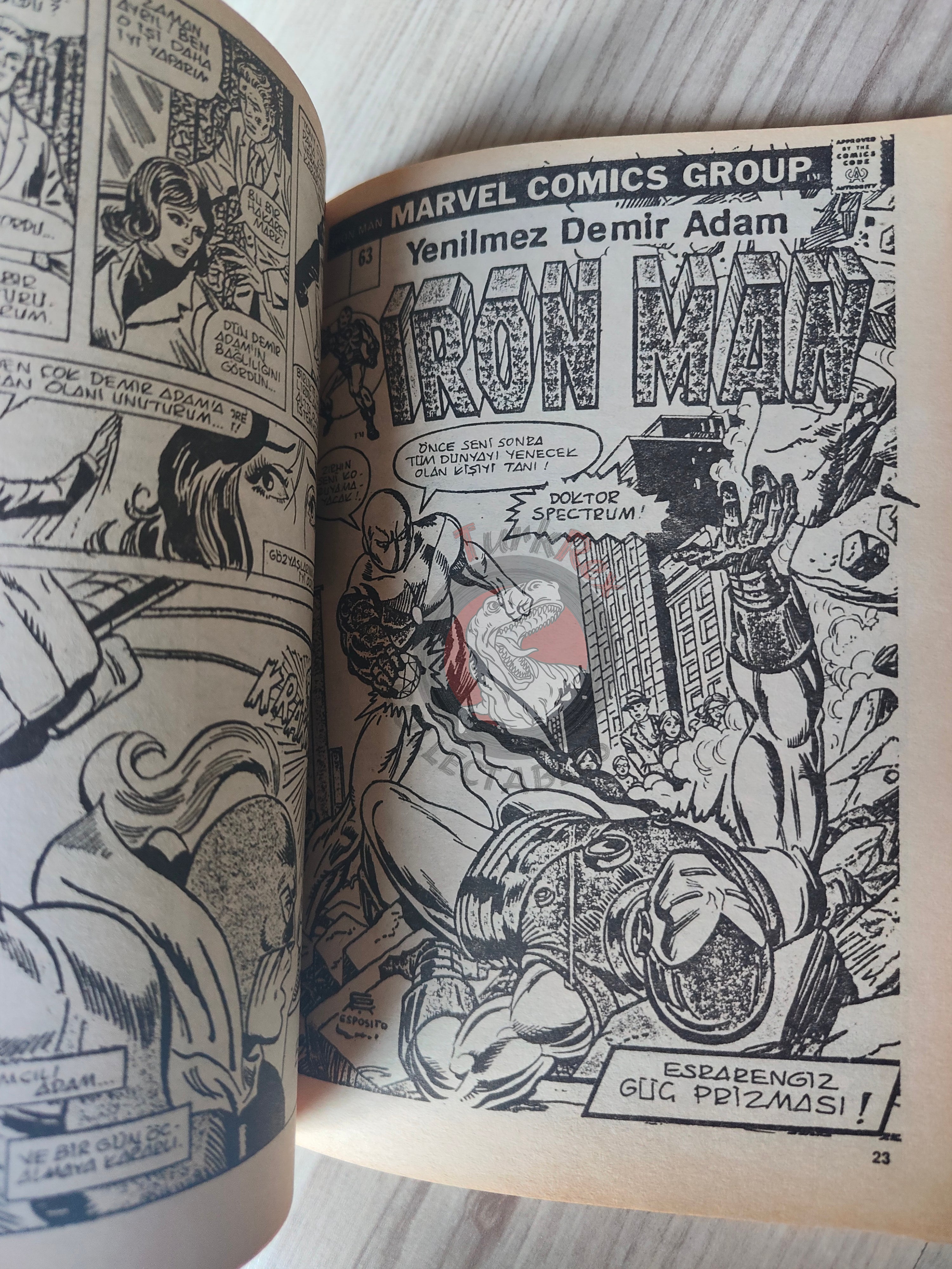 Iron Man #3 1988 Turkish Comic Turkey cover #63 inside #62 #63 #64