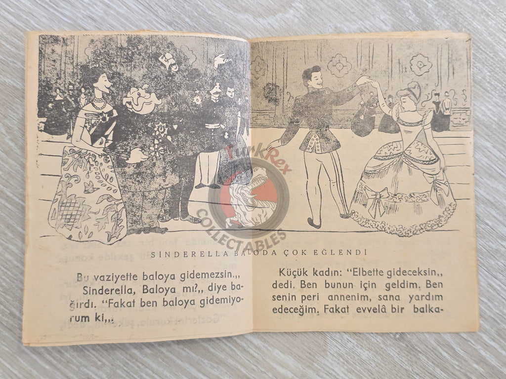 Grimm Brothers – Cinderella 1963 Turkish Book Turkey Illustrated