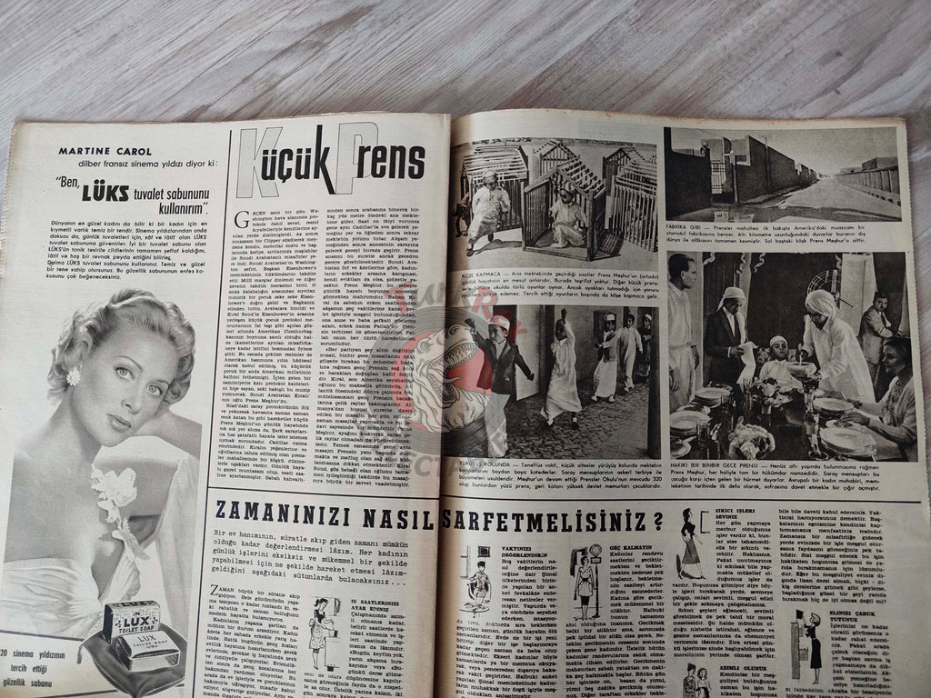 Hayat 1958 Sophia Loren Turkish Mag Turkey 11th Cannes Film Festival Mashhur bin Saud Saudi Arabia