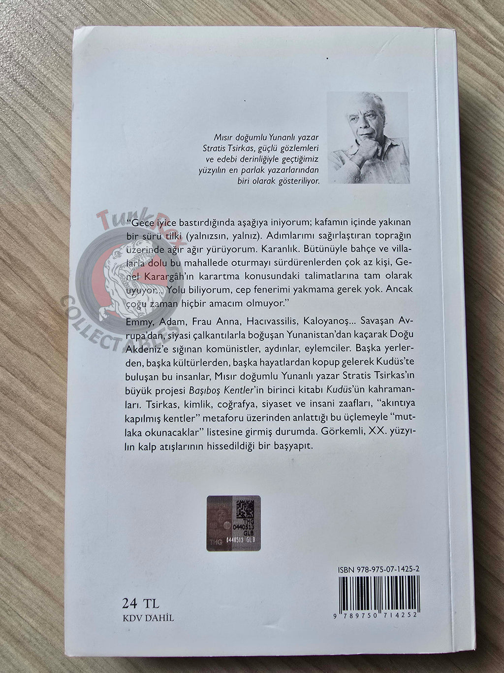 Stratis Tsirkas – Drifting Cities: Jerusalem 2017 Turkish Book Turkey