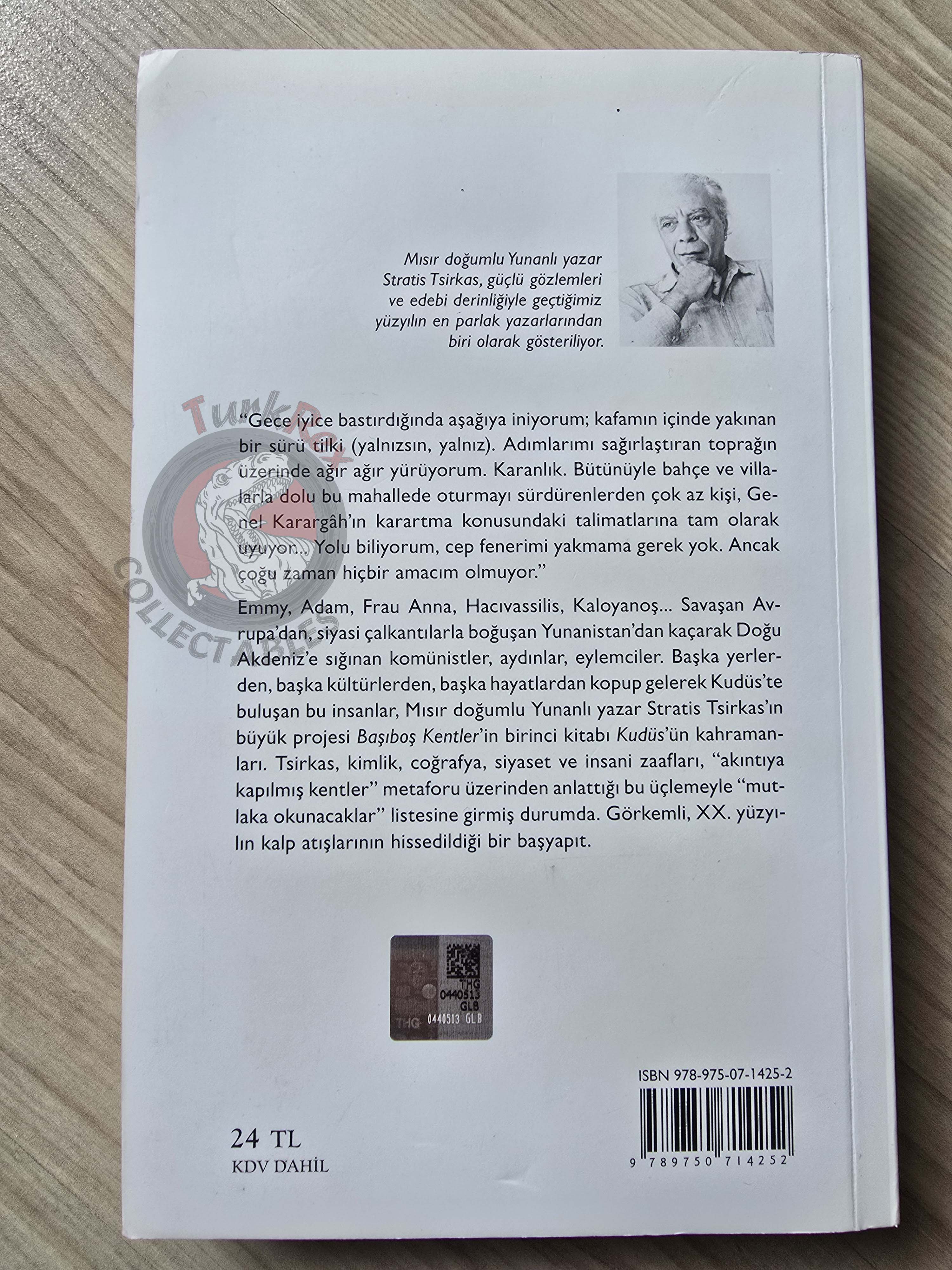 Stratis Tsirkas – Drifting Cities: Jerusalem 2017 Turkish Book Turkey