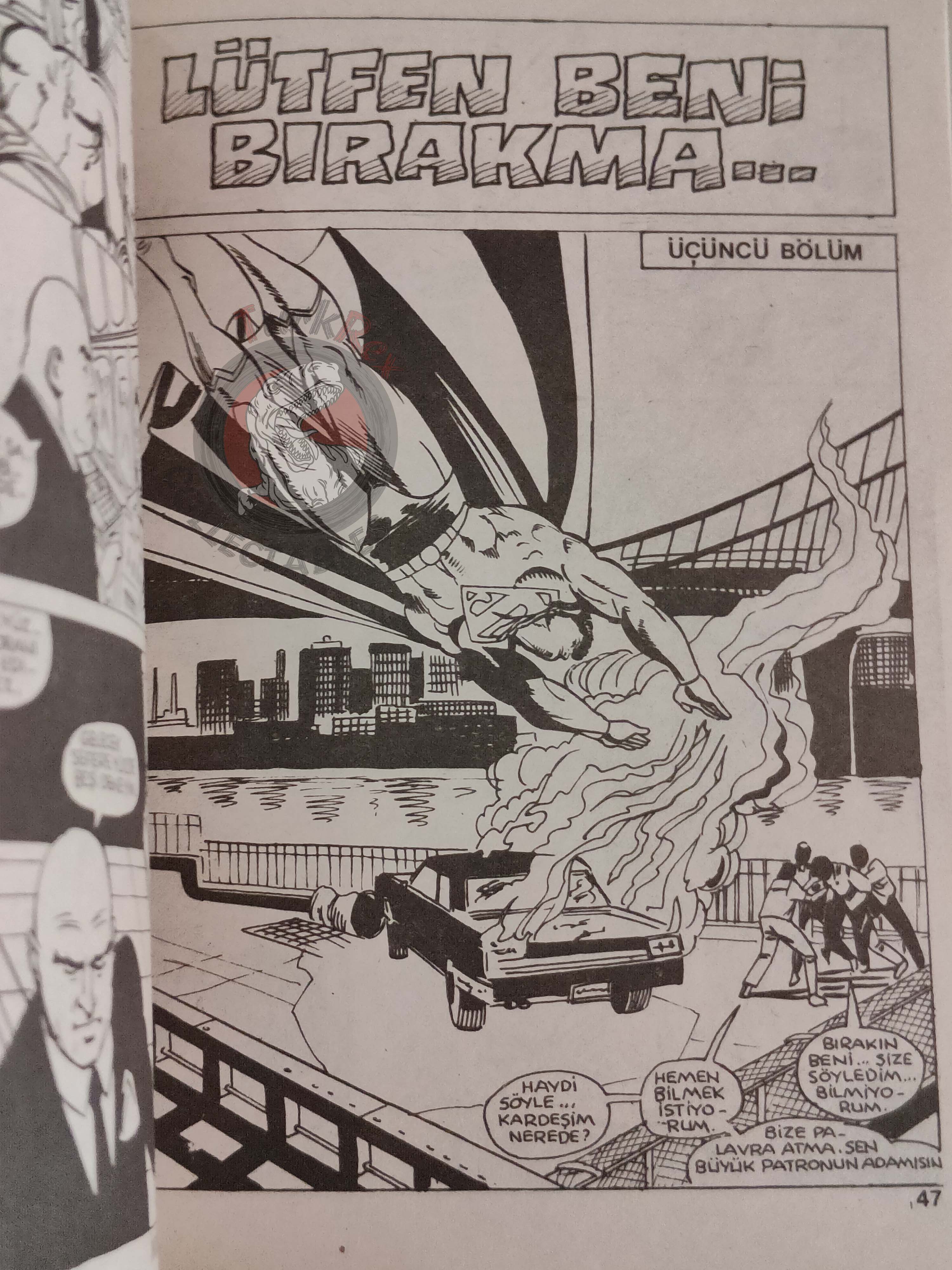 Superman #70 1989 Turkish Comic Turkey Adventures of #432-#434 DC Comics Presents #48