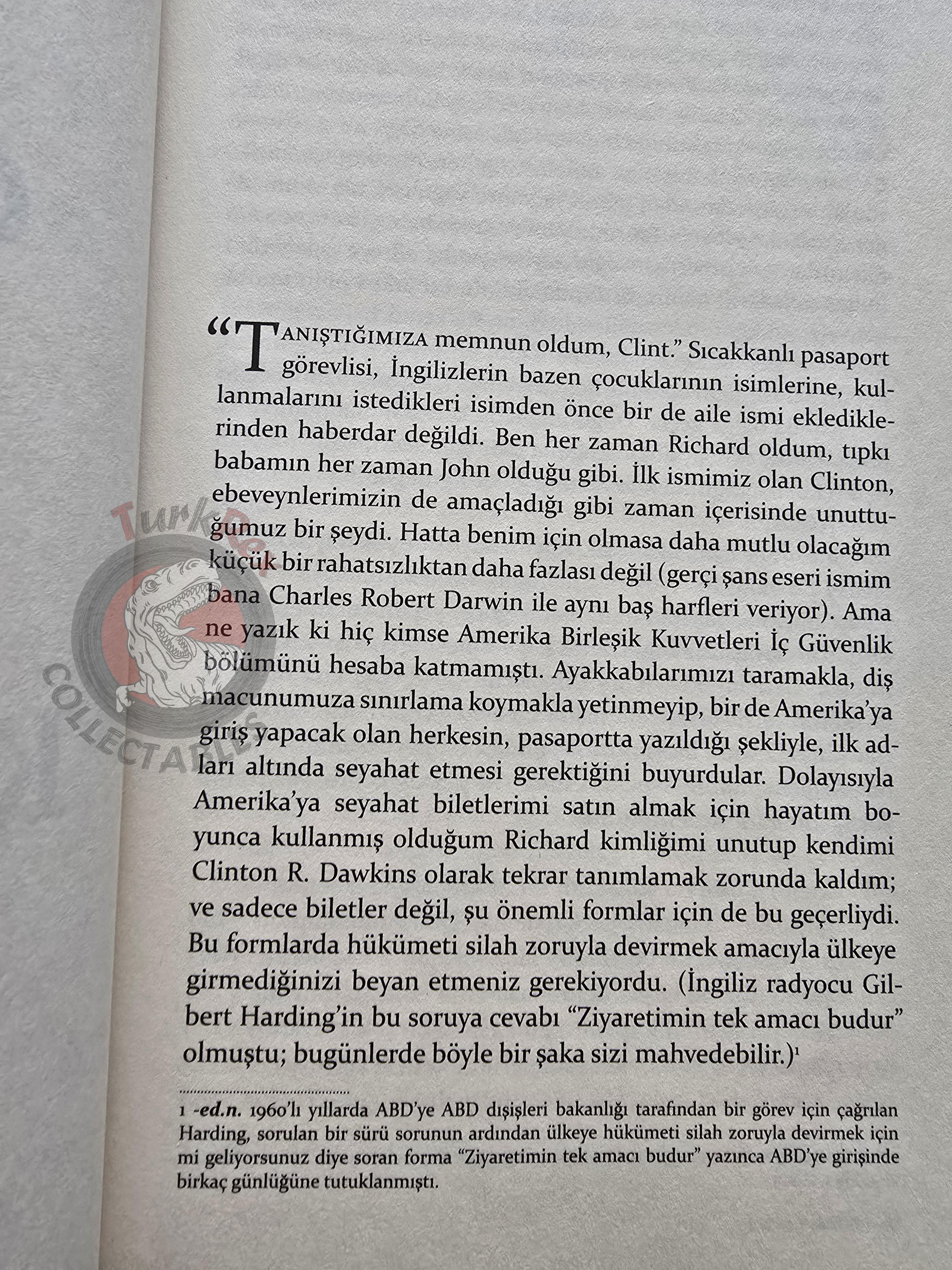 Richard Dawkins –  An Appetite For Wonder 2015 1st Turkish Book Turkey