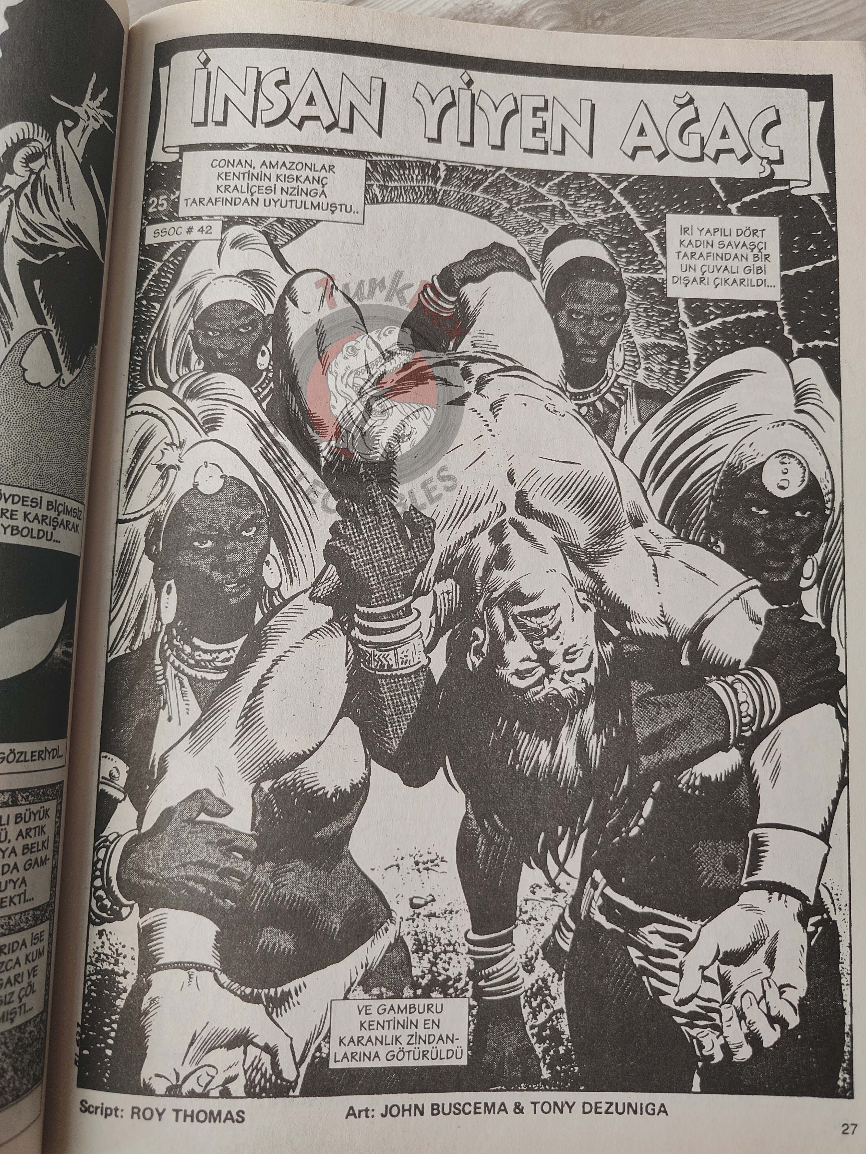 Conan #25 The Savage Sword of Conan #42 Turkish Comic Turkey