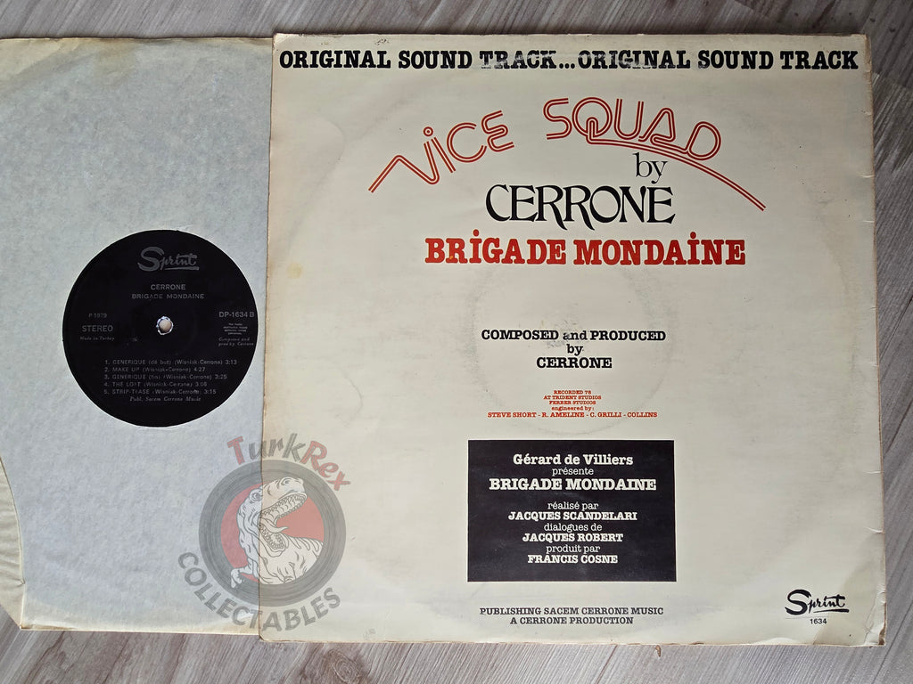 Cerrone – Brigade Mondaine Turkish Pressing Vinyl Turkey Edition