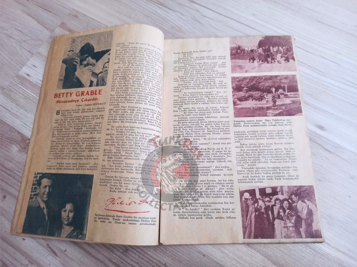 Yıldız 1944 Hedy Lamarr Turkish Mag Turkey Hollywood Betty Grable Claudette Colbert Jane Withers